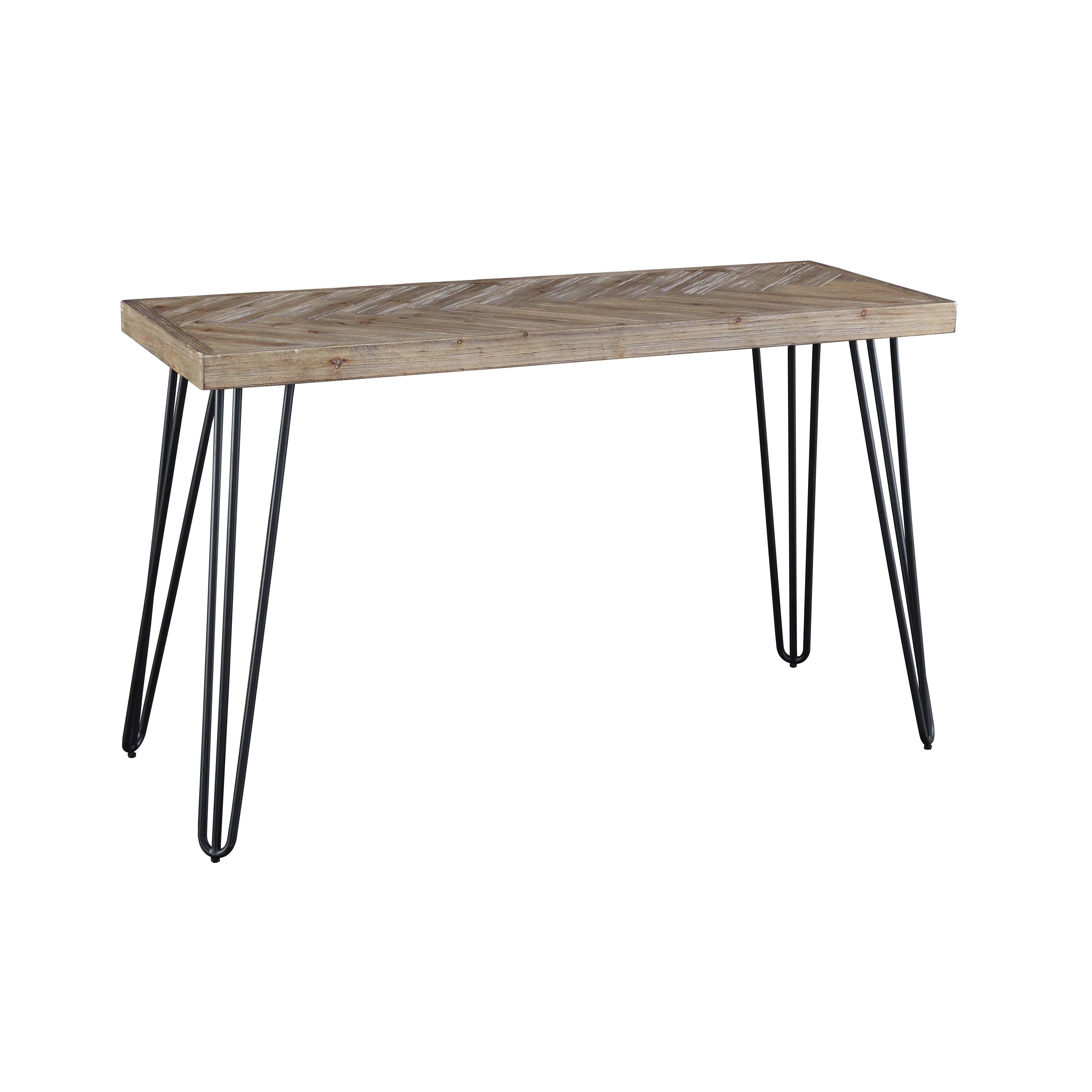 Everson Solid Fir Console Table in Sand Dollar - Image 5
