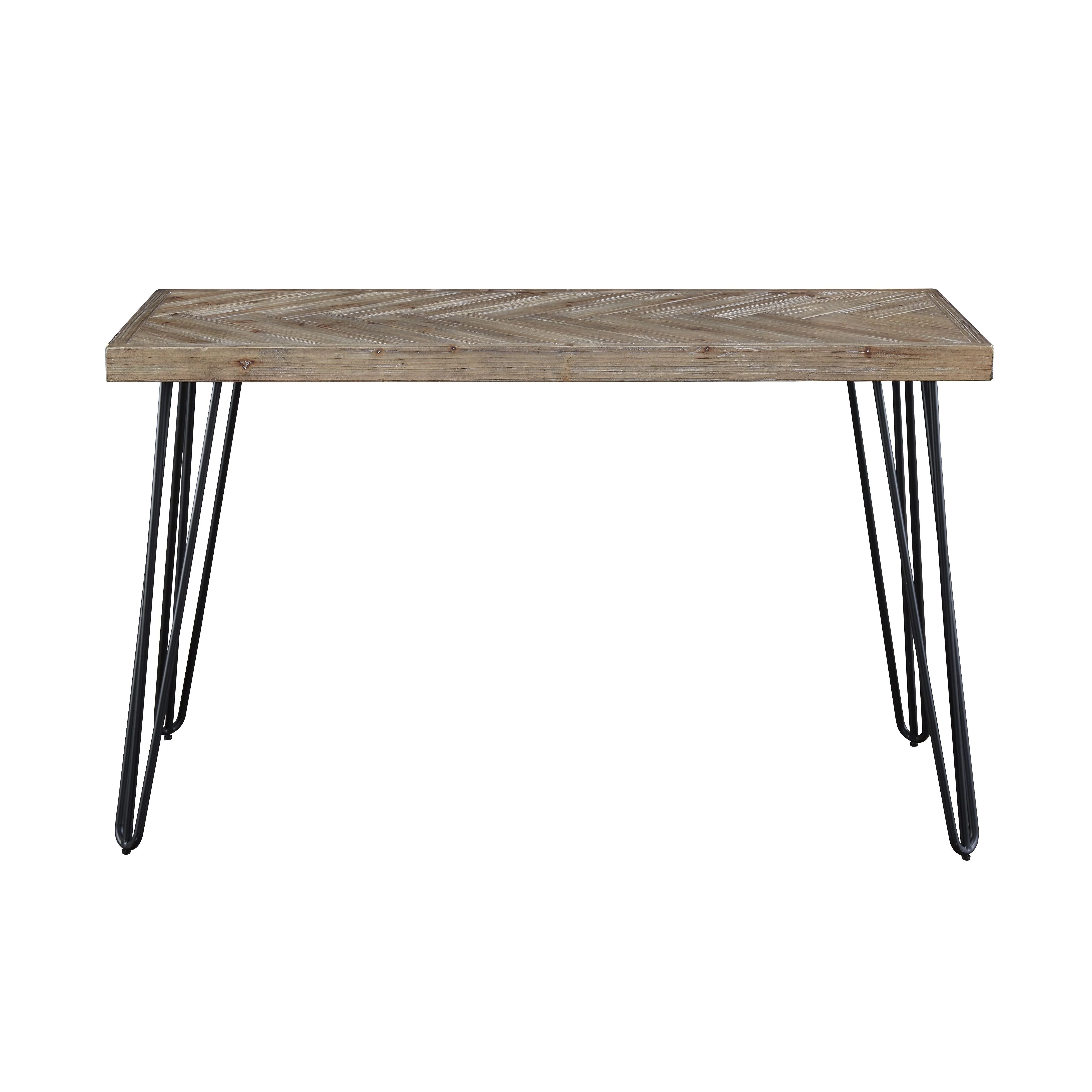 Everson Solid Fir Console Table in Sand Dollar - Image 6