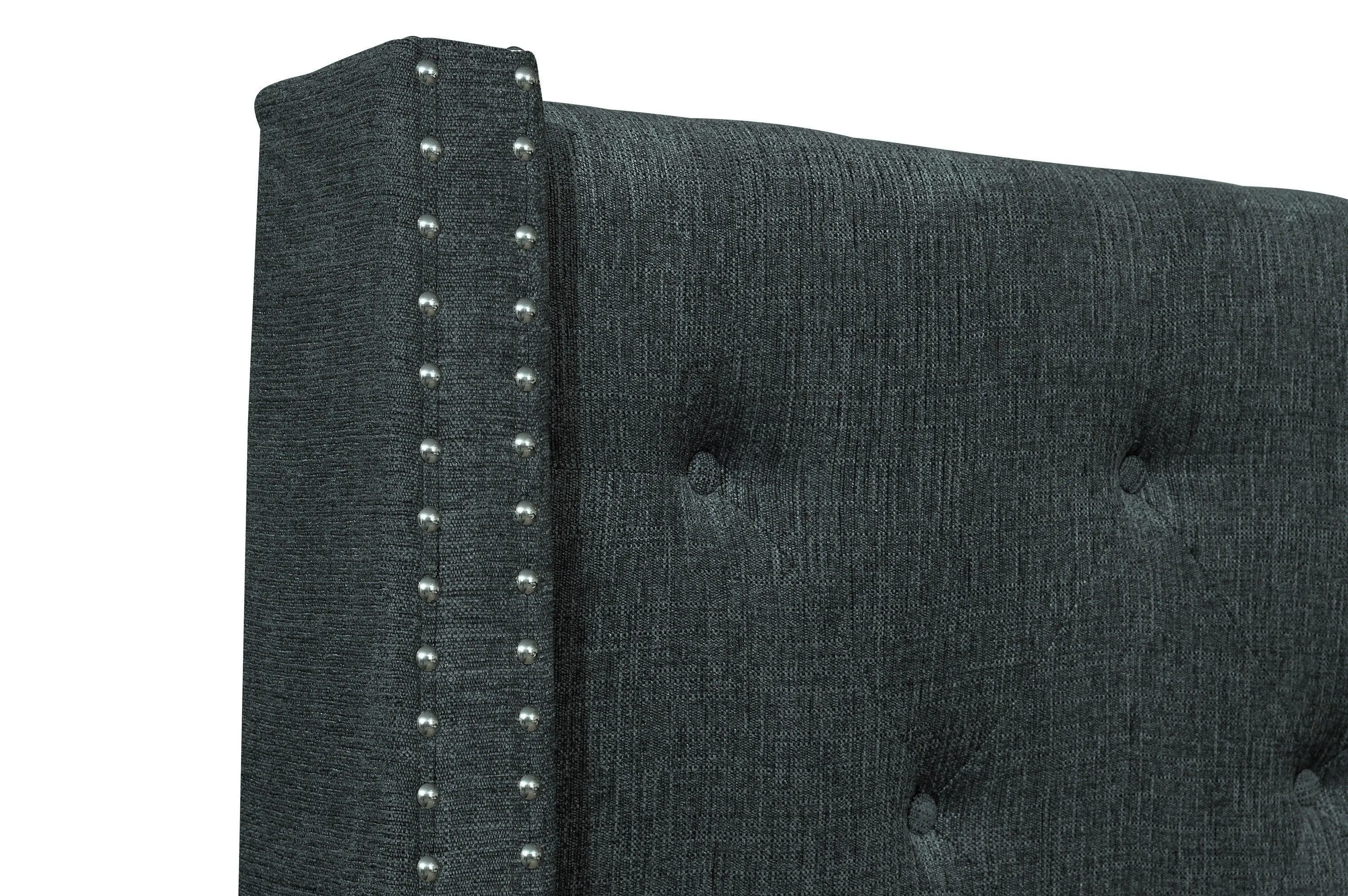 Fairborn Gray Full Upholstered Platform Bed - Image 6