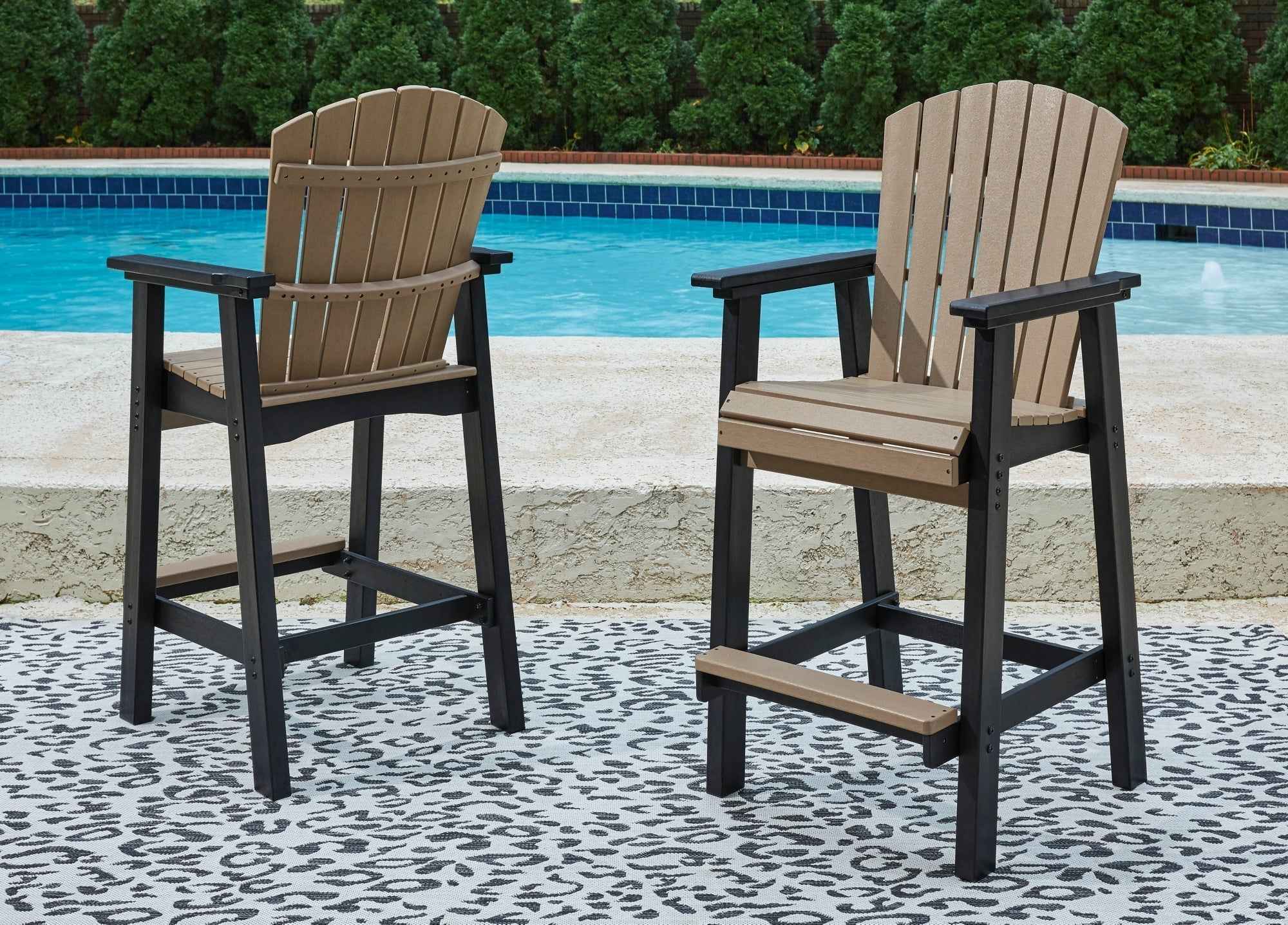 Fairen Trail Black/Driftwood Barstool - Image 8