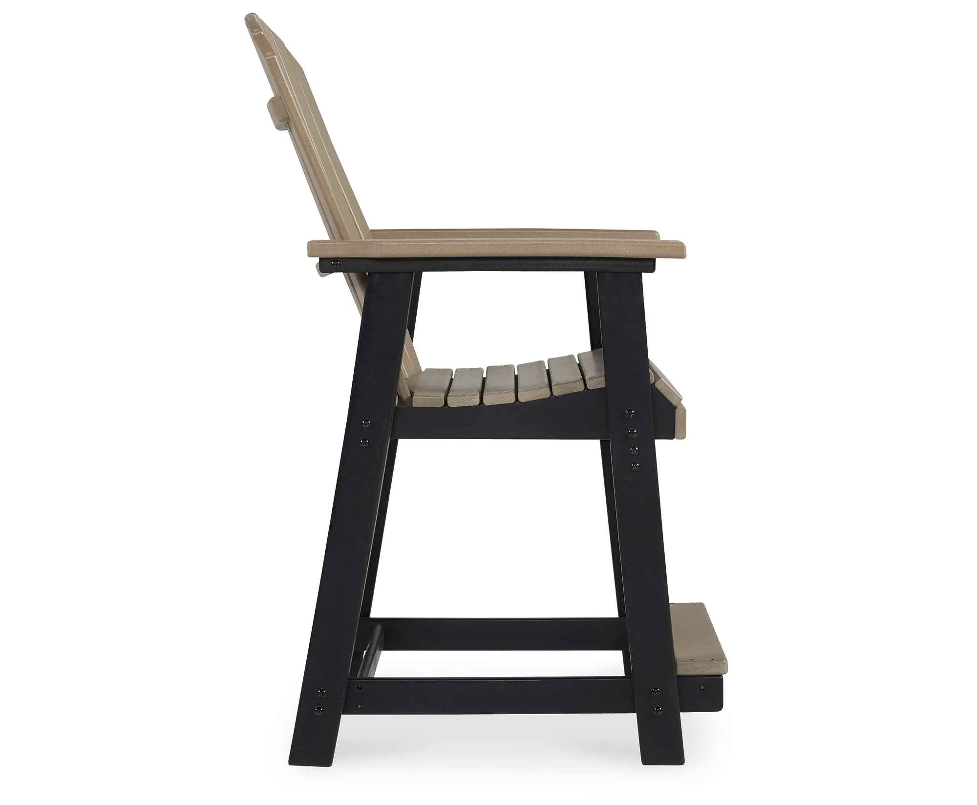 Fairen Trail Black/Driftwood Outdoor Counter Height Barstool - Image 13