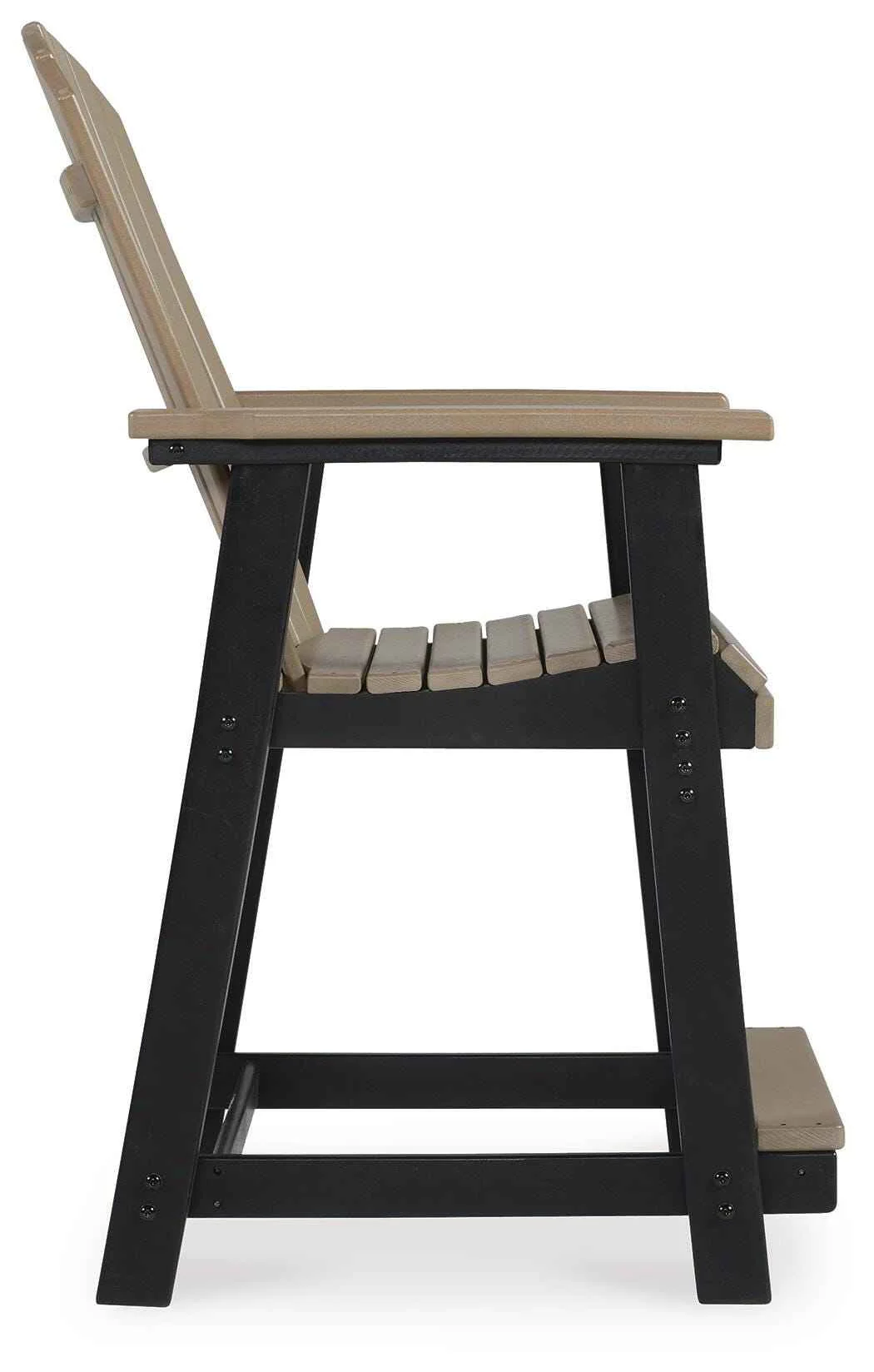 Fairen Trail Black/Driftwood Outdoor Counter Height Barstool - Image 18