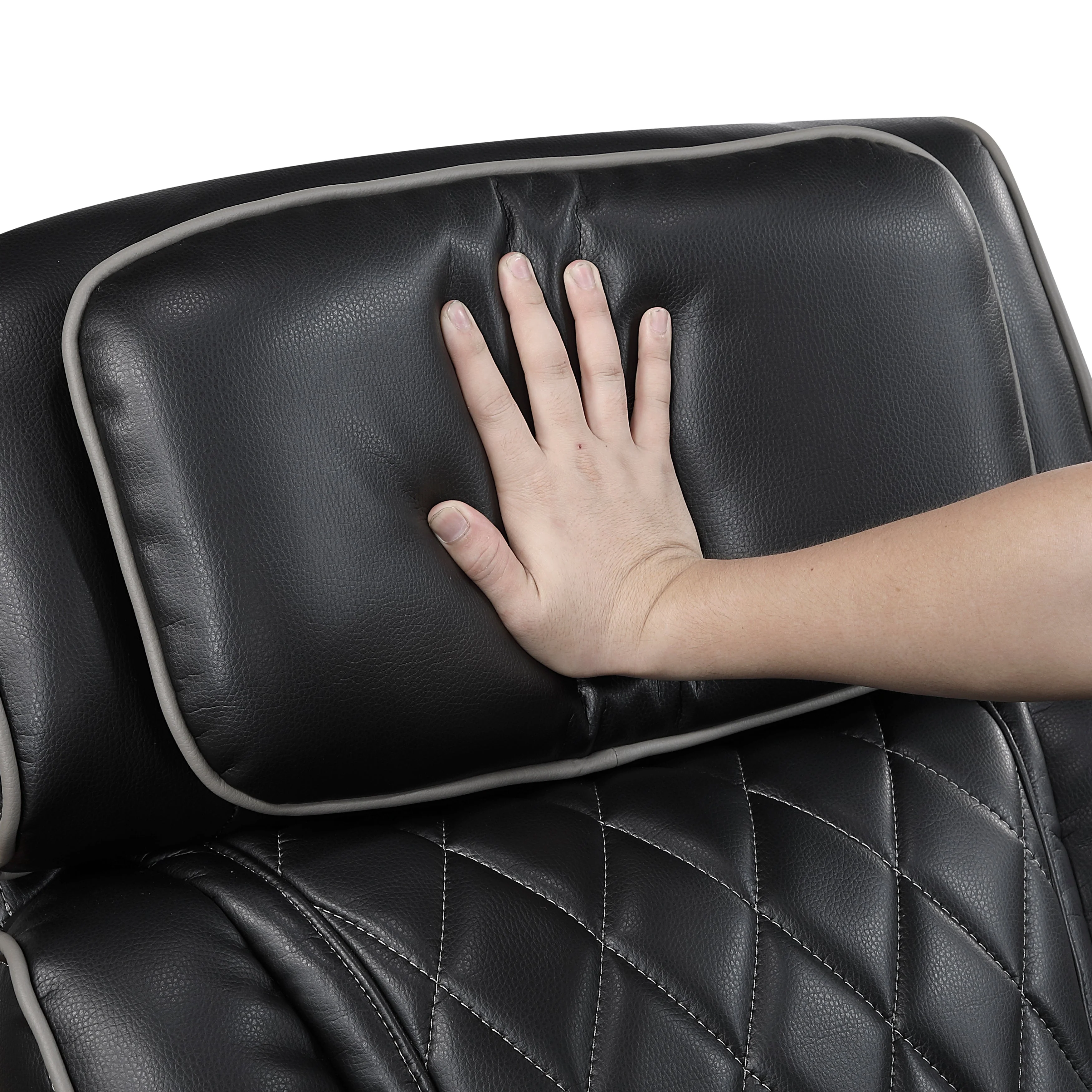 Fairway Black Power Double Reclining Loveseat with Center Console - Image 13