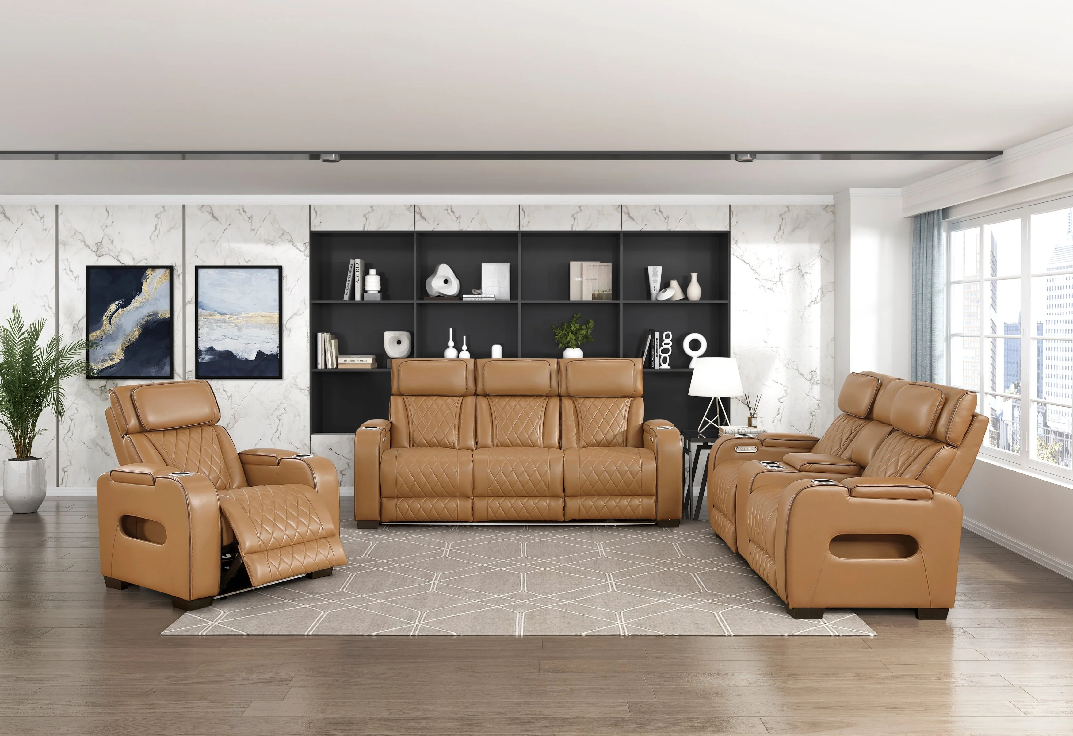 Fairway Brown Power Reclining Chair - Image 2