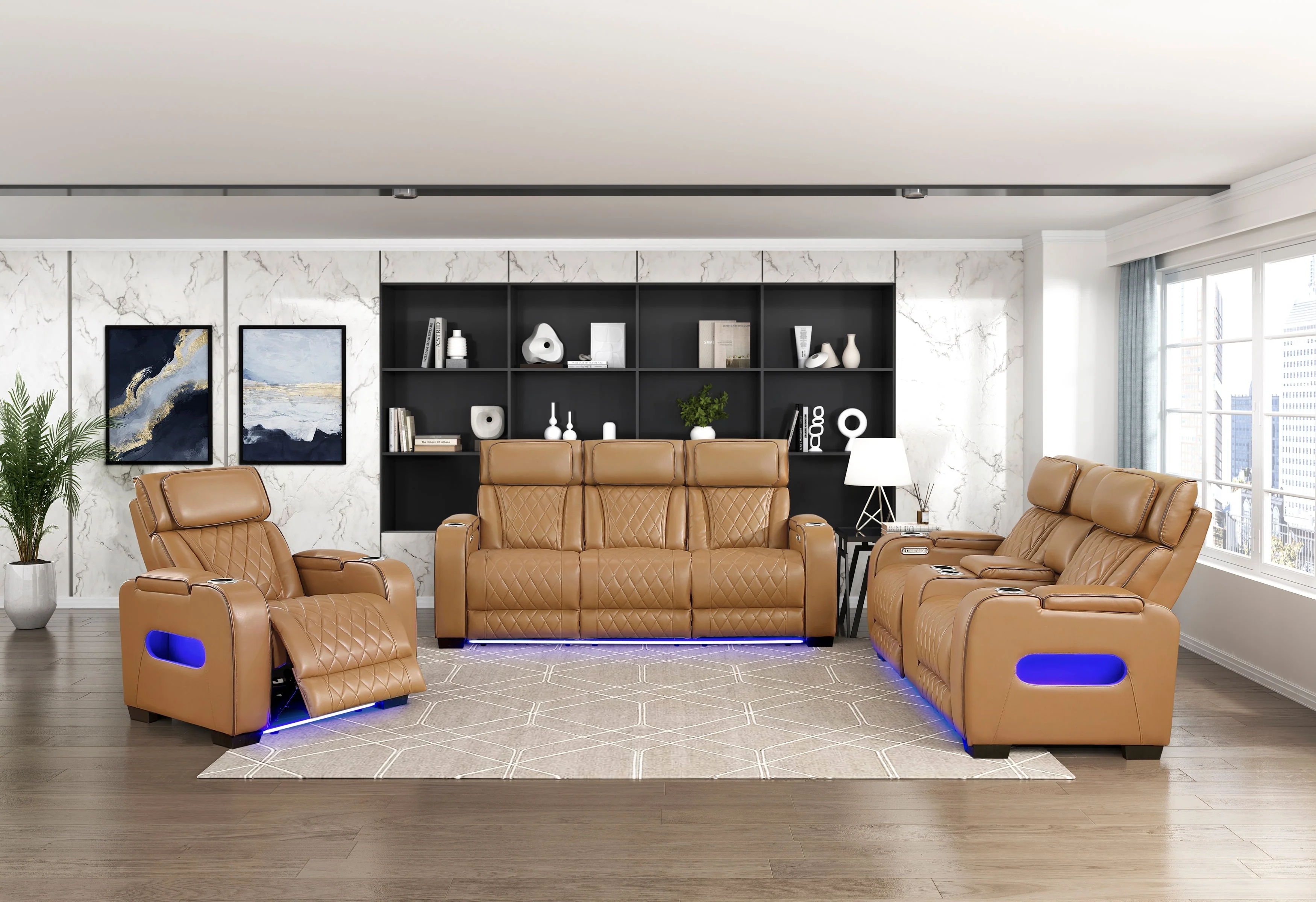 Fairway Brown Power Reclining Chair - Image 3