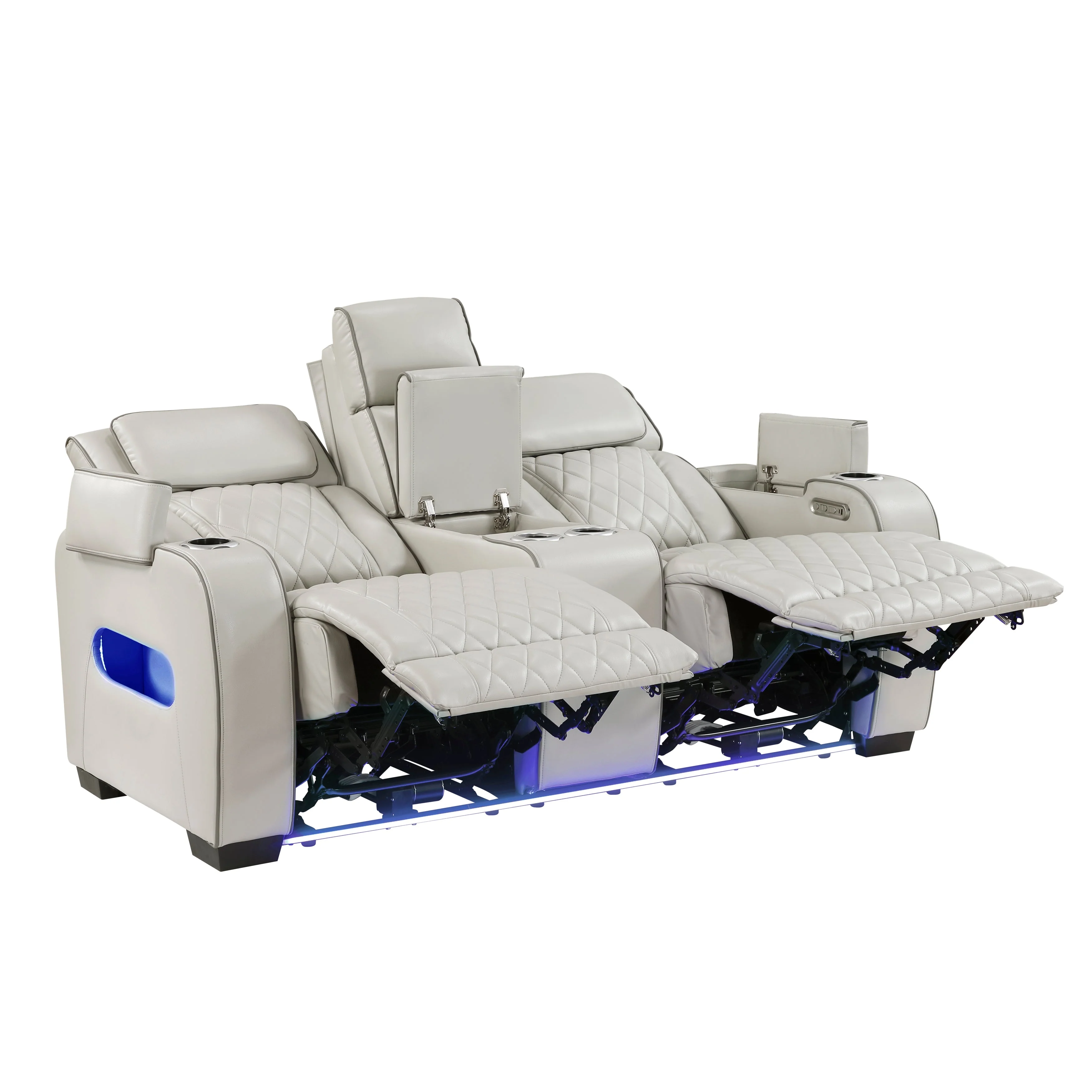 Fairway Taupe Power Double Reclining Living Room Set - Image 16