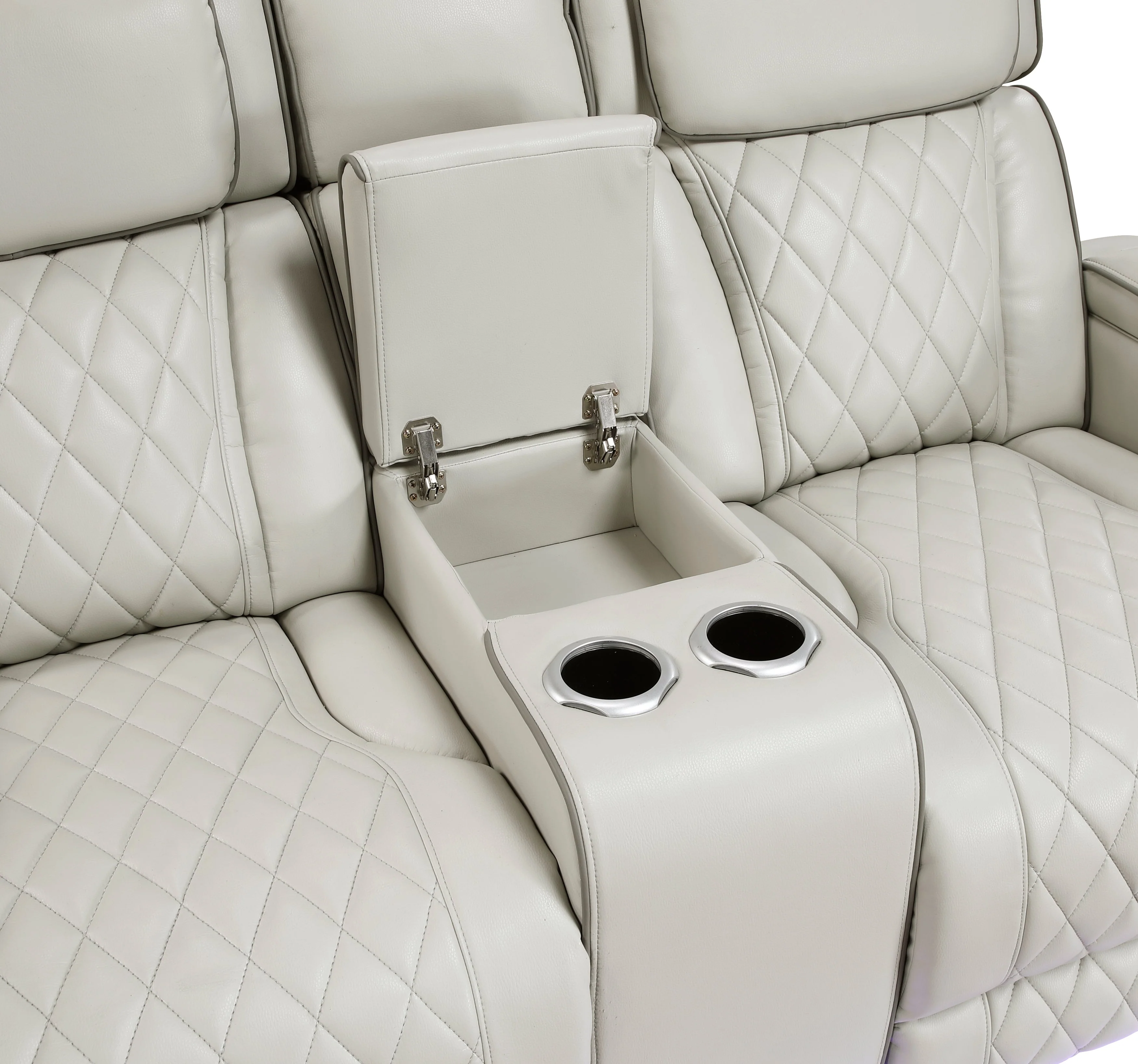 Fairway Taupe Power Double Reclining Living Room Set - Image 19