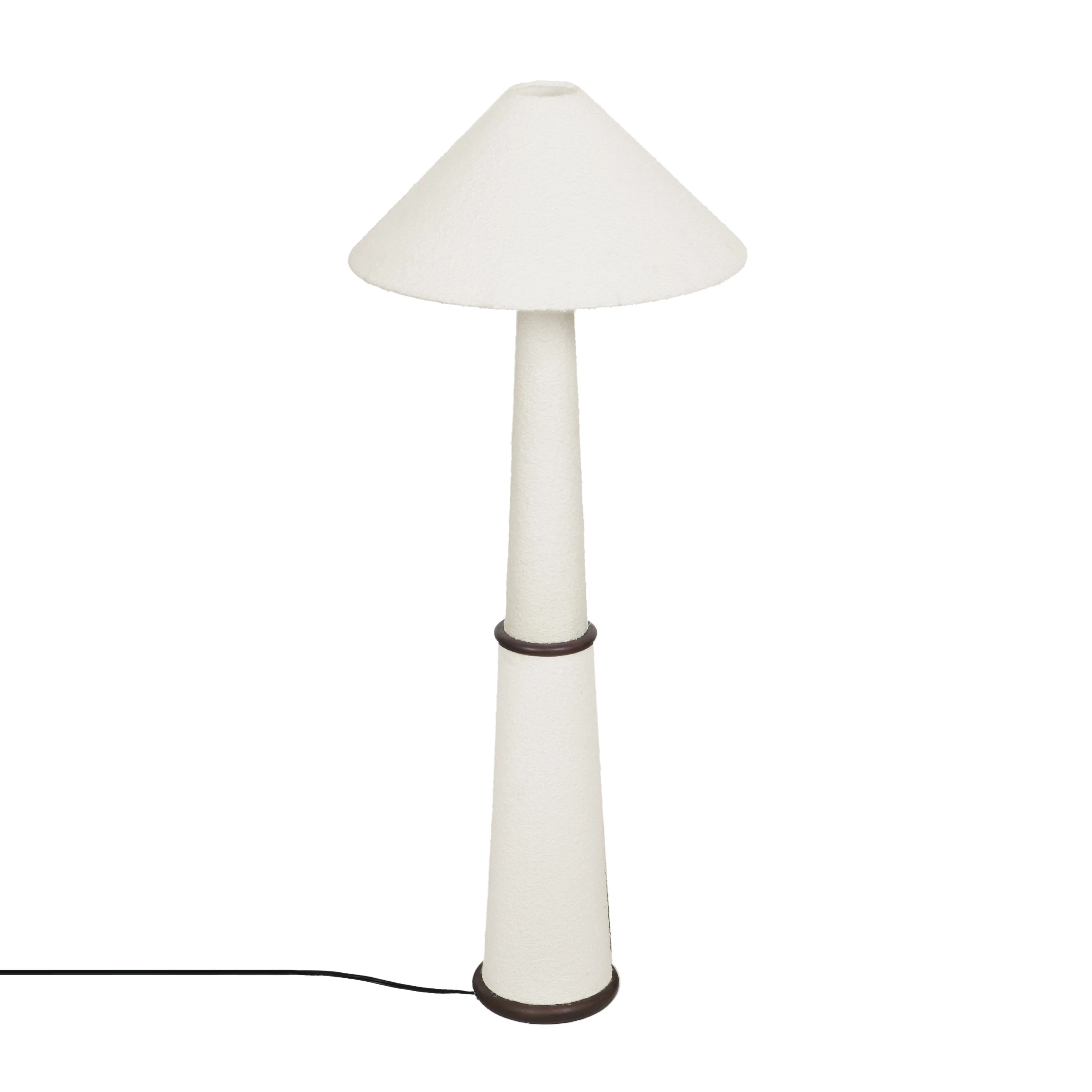 Faith White Boucle Floor Lamp - Image 3