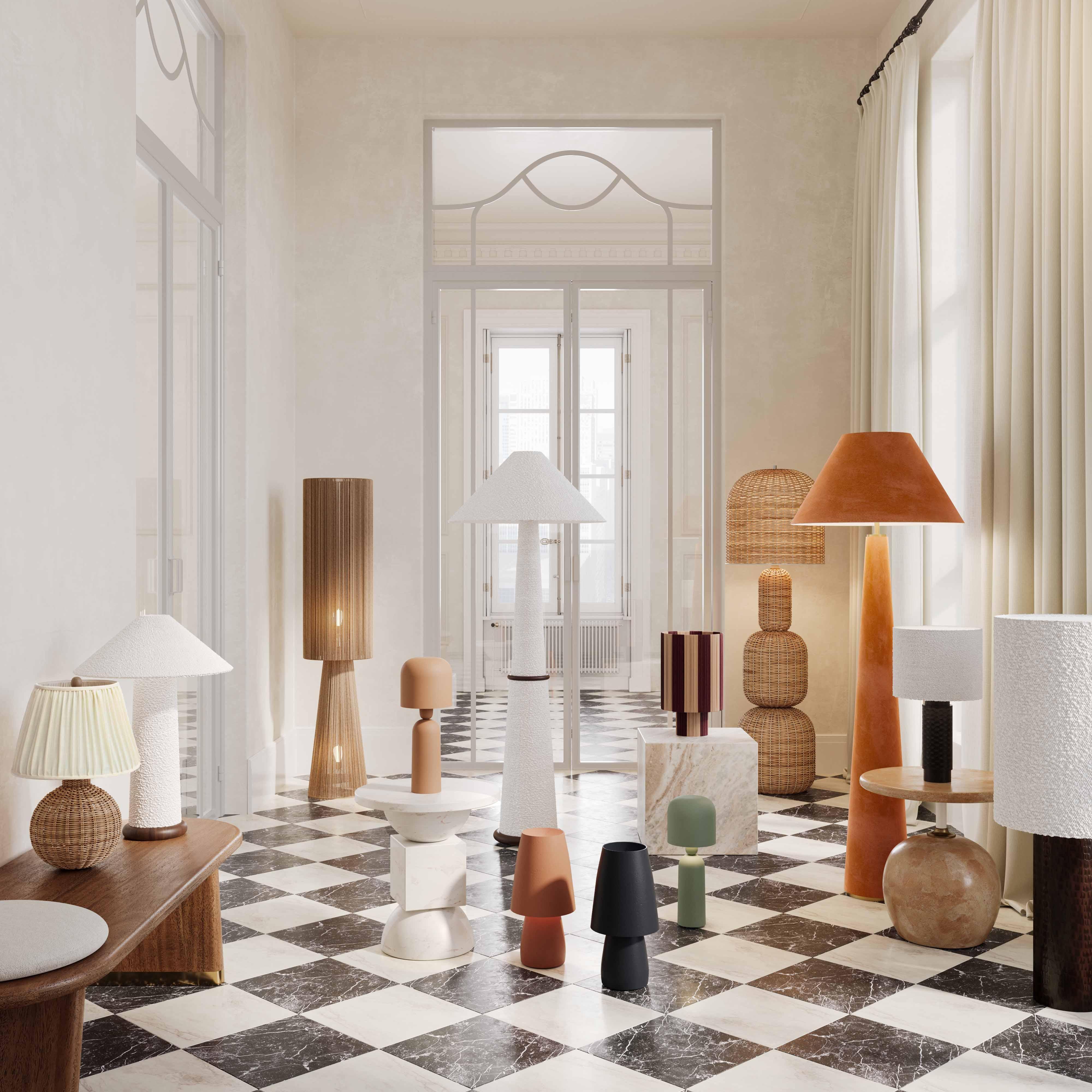 Faith White Boucle Floor Lamp - Image 7