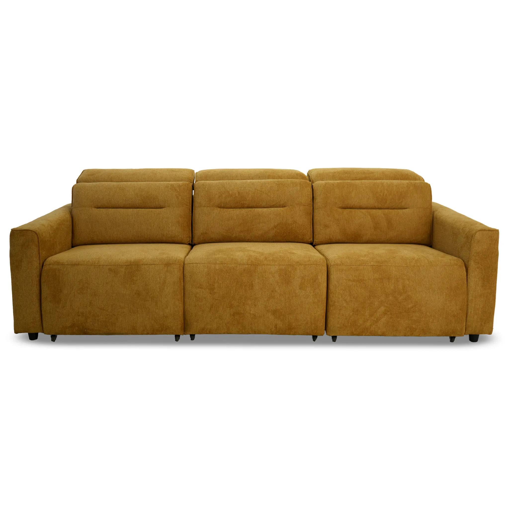 Falmouth Gold Fabric Power Slider Sofa - Image 2