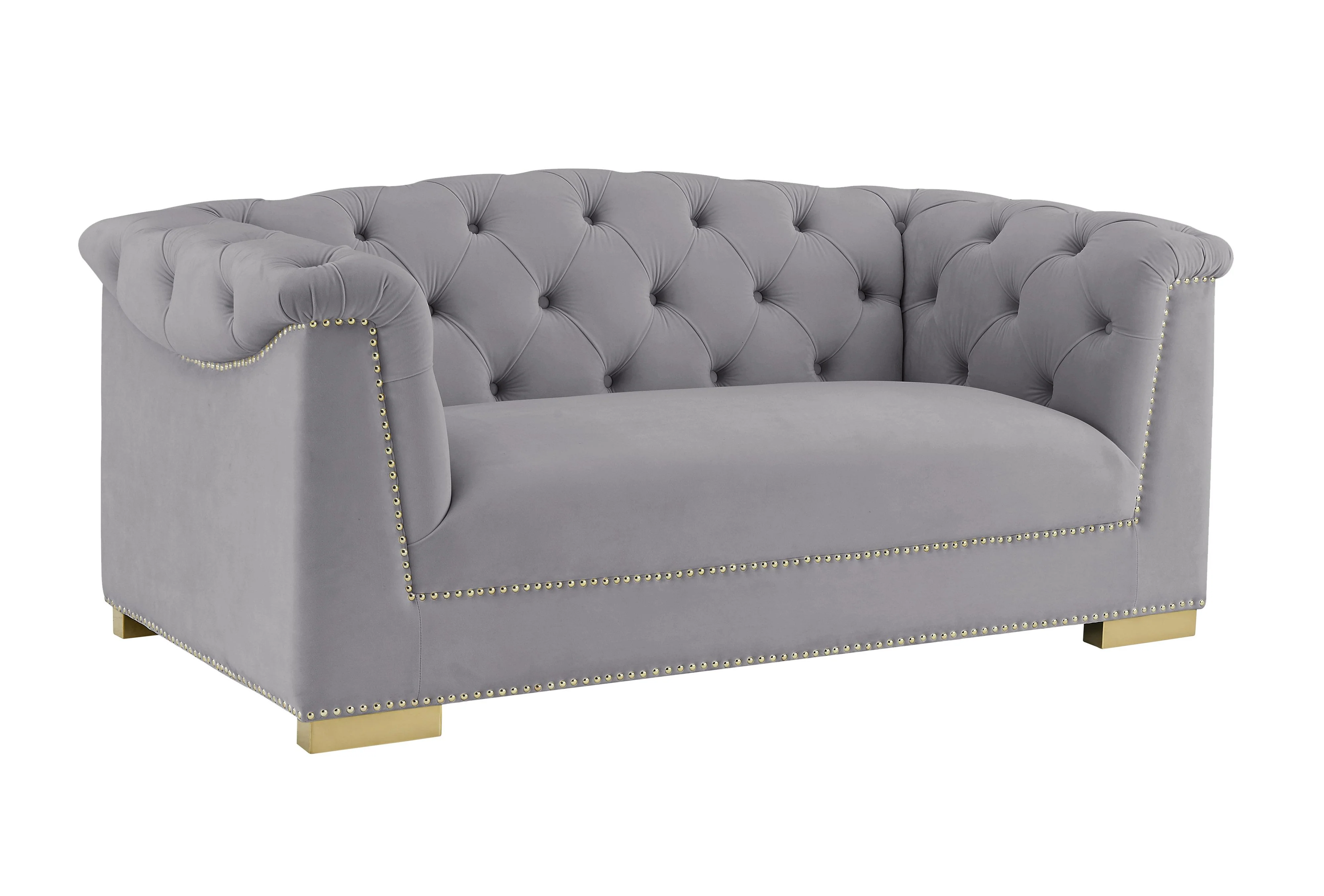 Farah Velvet Loveseat by Inspire Me! Home Decor - Image 8