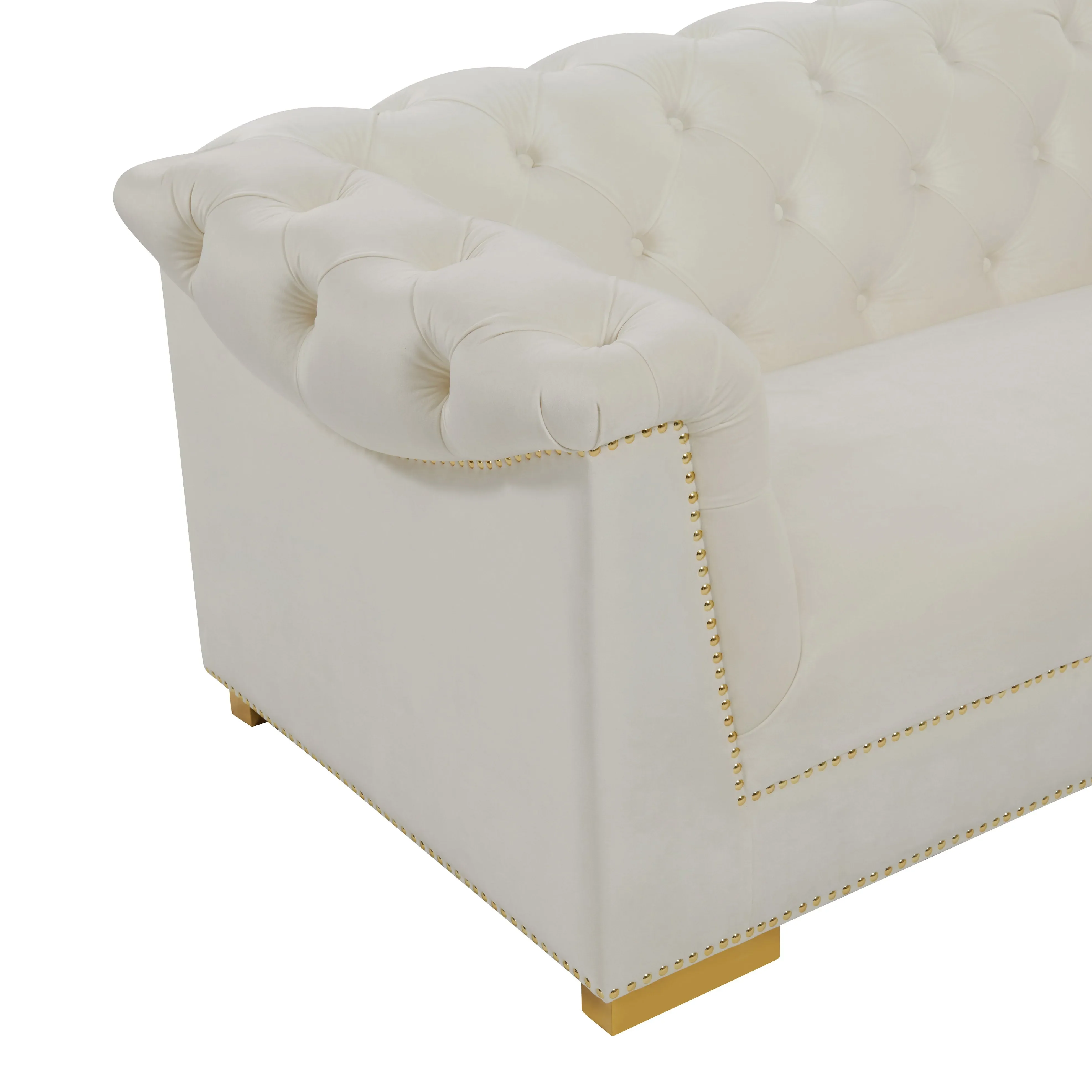 Farah Velvet Sofa - Image 5