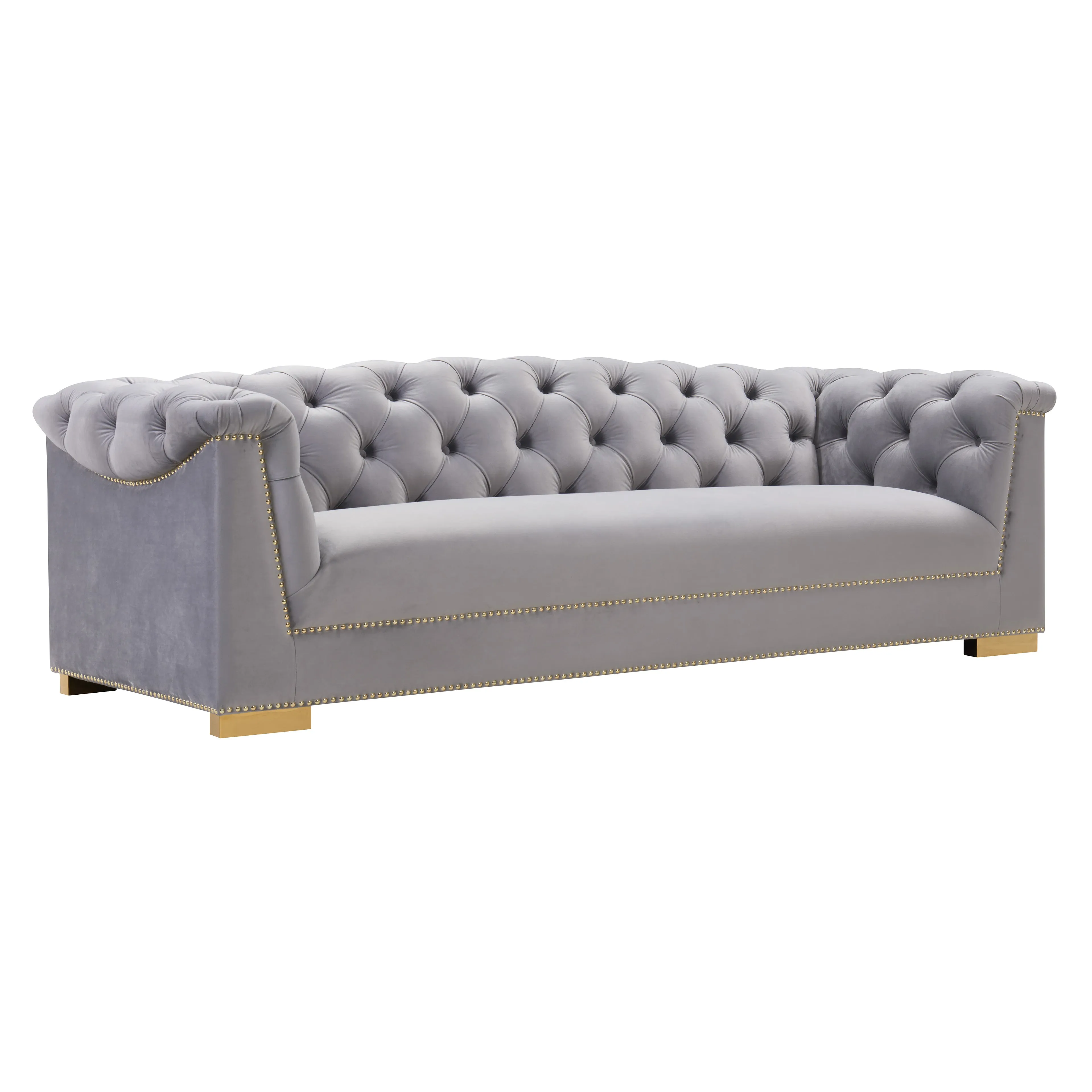 Farah Velvet Sofa - Image 8