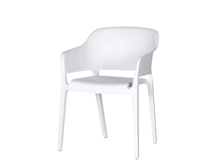 Faro Outdoor Dining Chair - White - Image 5