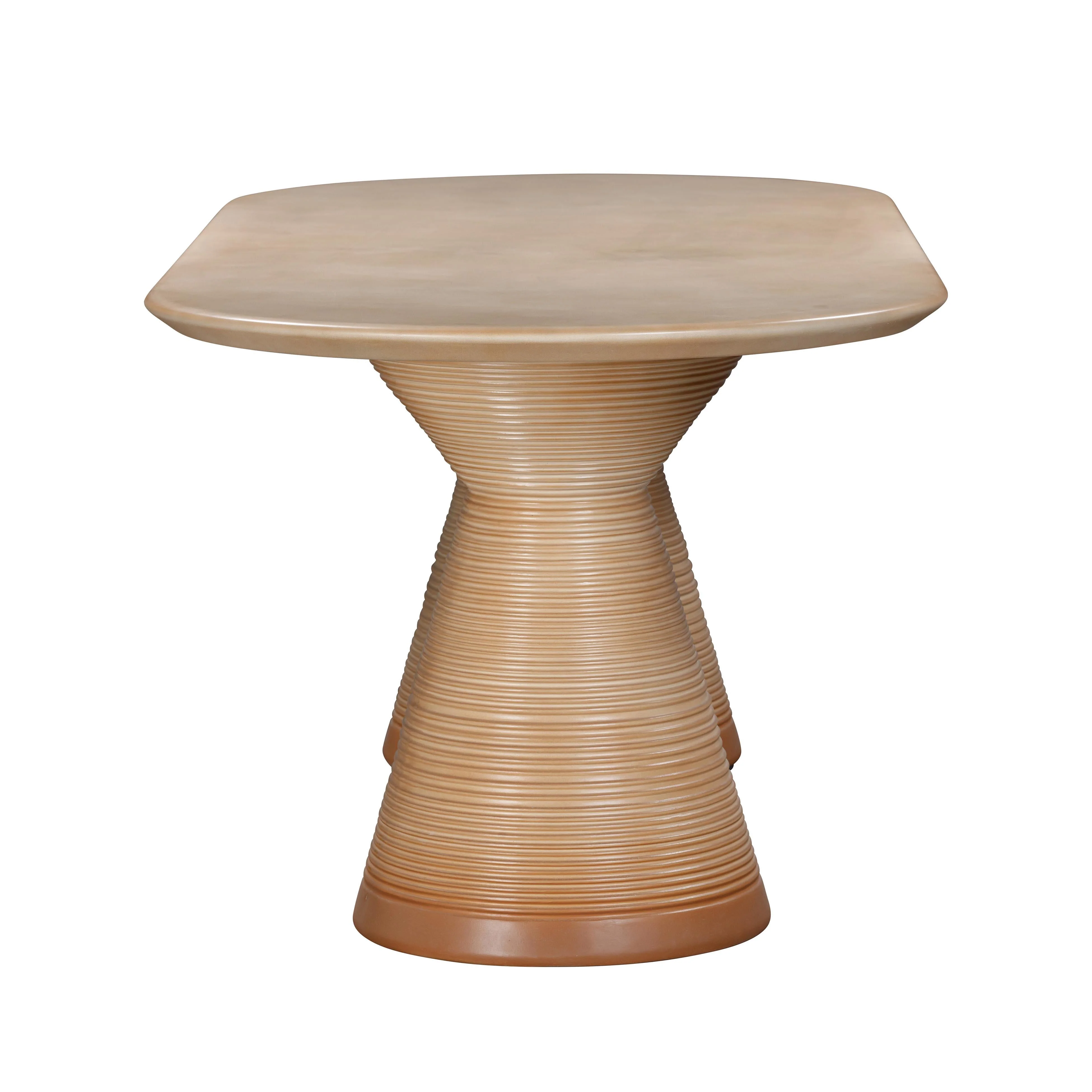 Fassa Terracotta Indoor / Outdoor 87" Oval Dining Table - Image 4