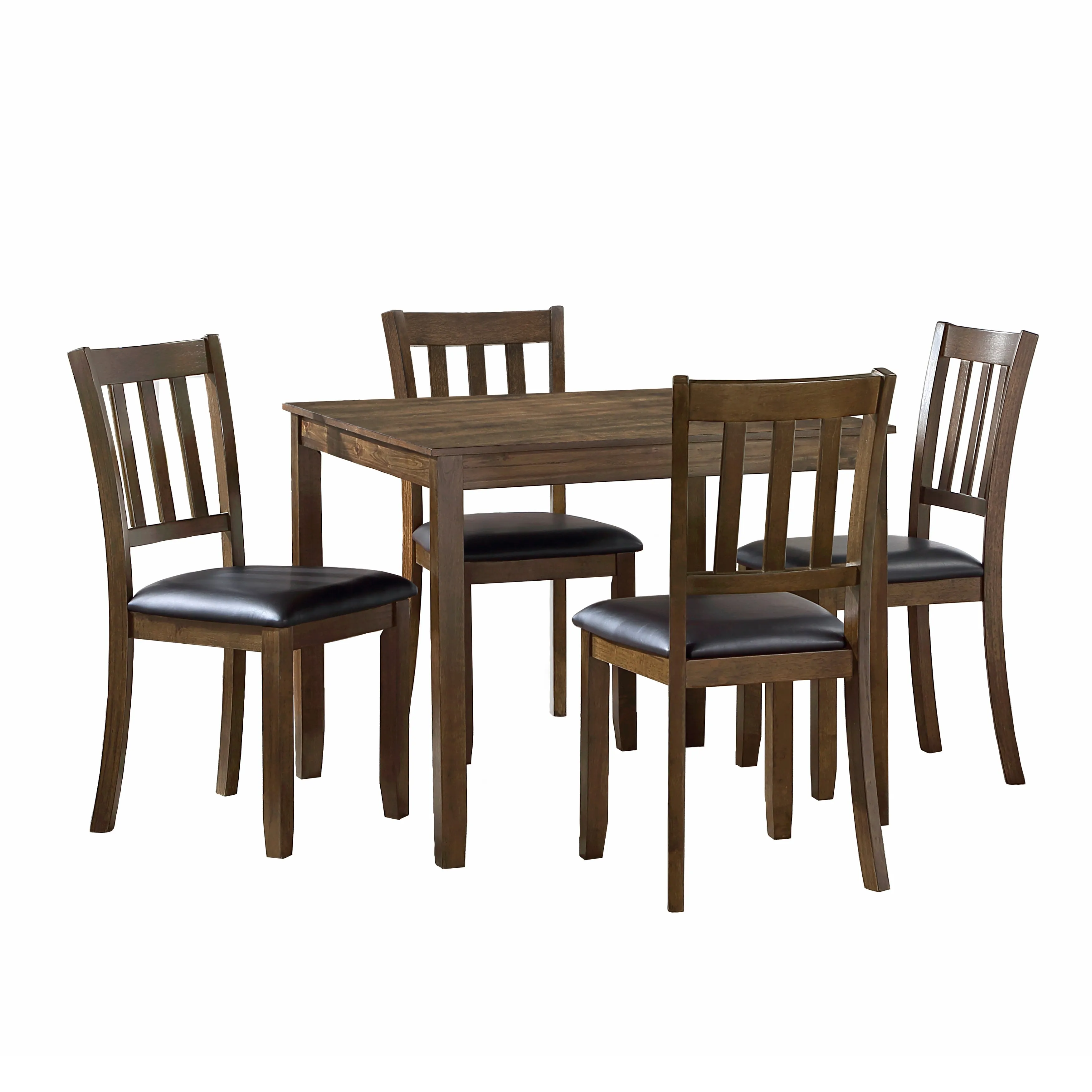 Faust Charcoal Brown 5-Piece Dining Set - Image 5