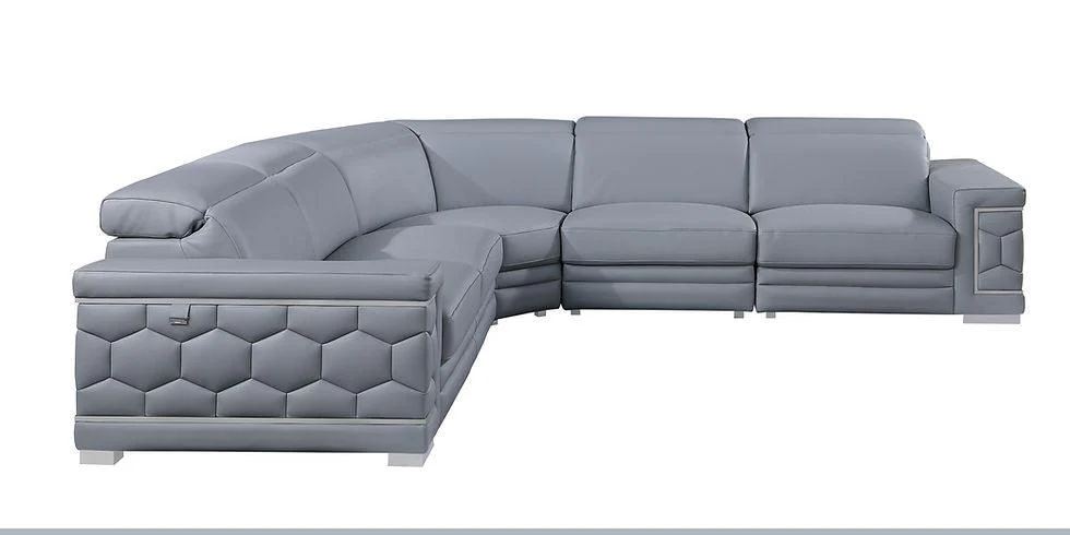Favo Light Blue 4-Piece Sectional - Image 3