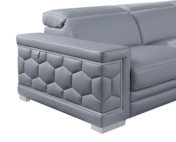 Favo Light Blue 4-Piece Sectional - Image 4