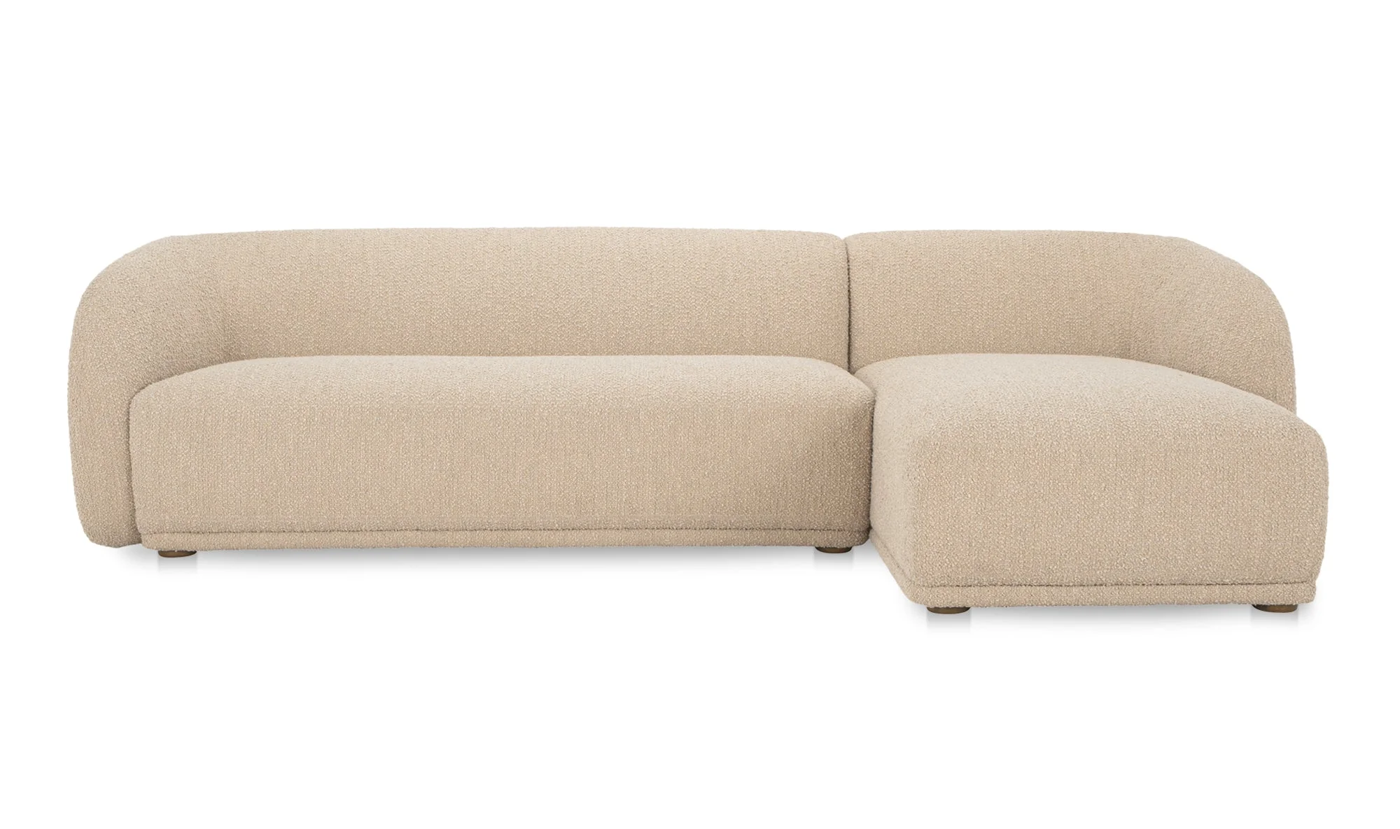 Faye Sectional Beige Boucle - Image 13