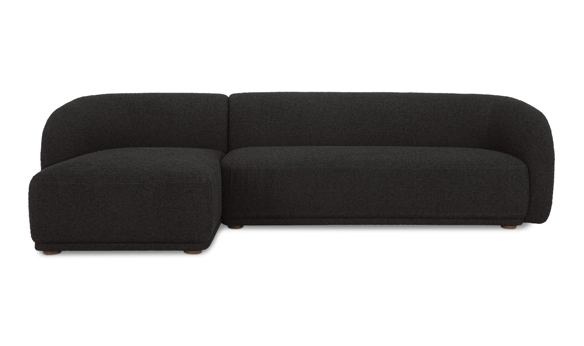 Faye Sectional Black Boucle - Image 2