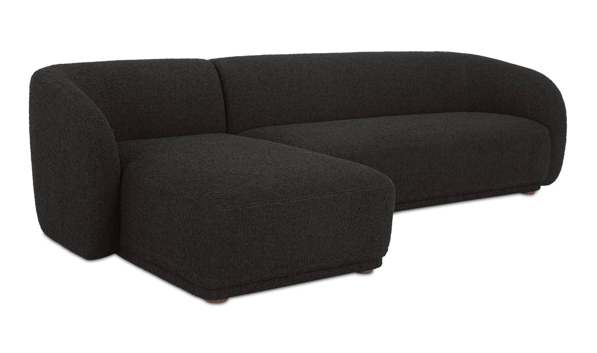 Faye Sectional Black Boucle - Image 5