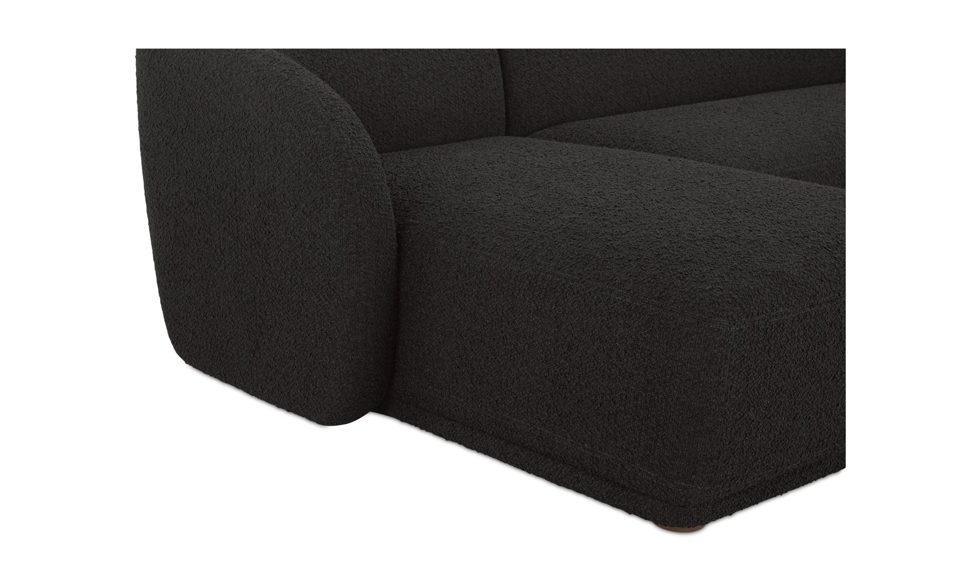 Faye Sectional Black Boucle - Image 8