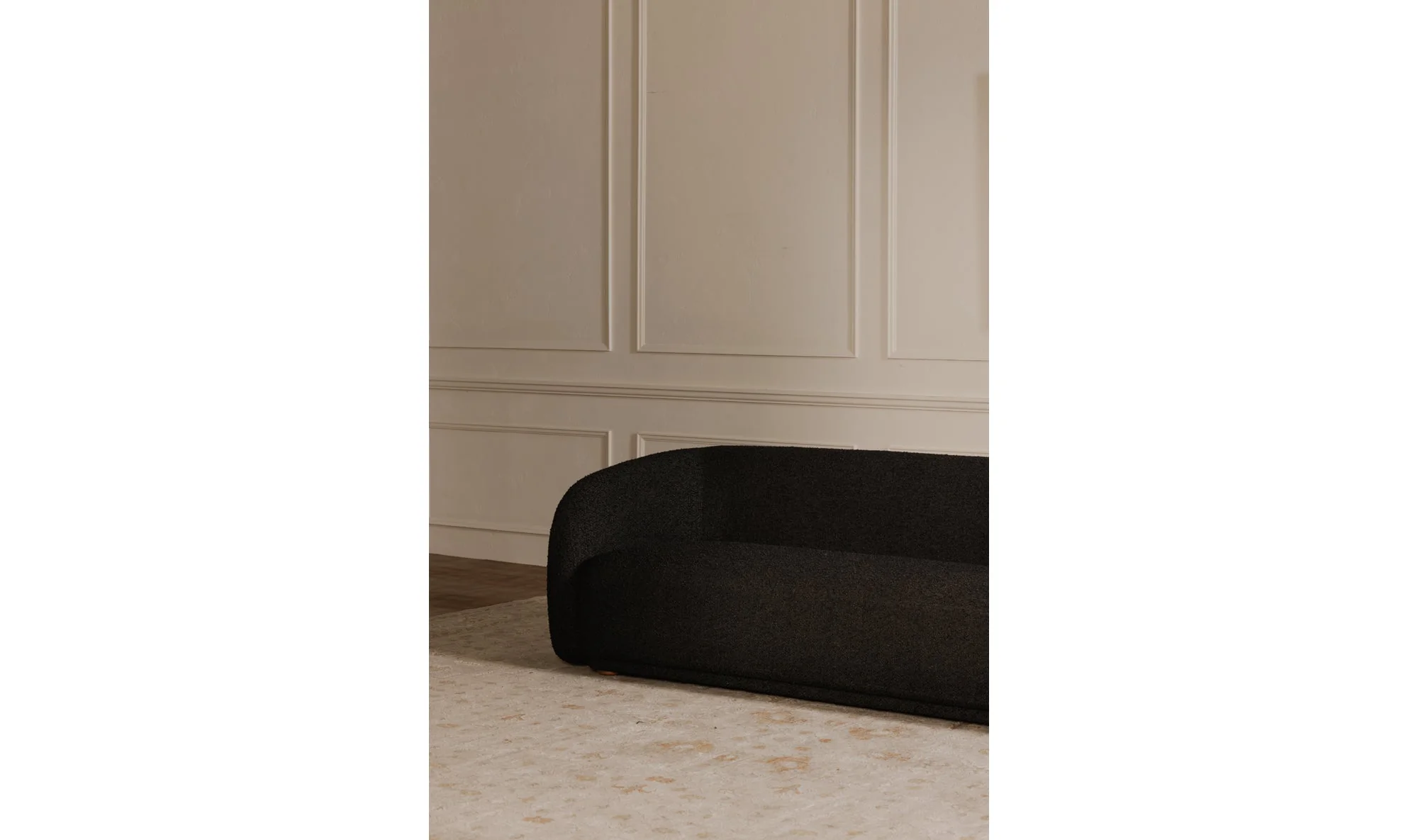 Faye Sofa Black Boucle - Image 4