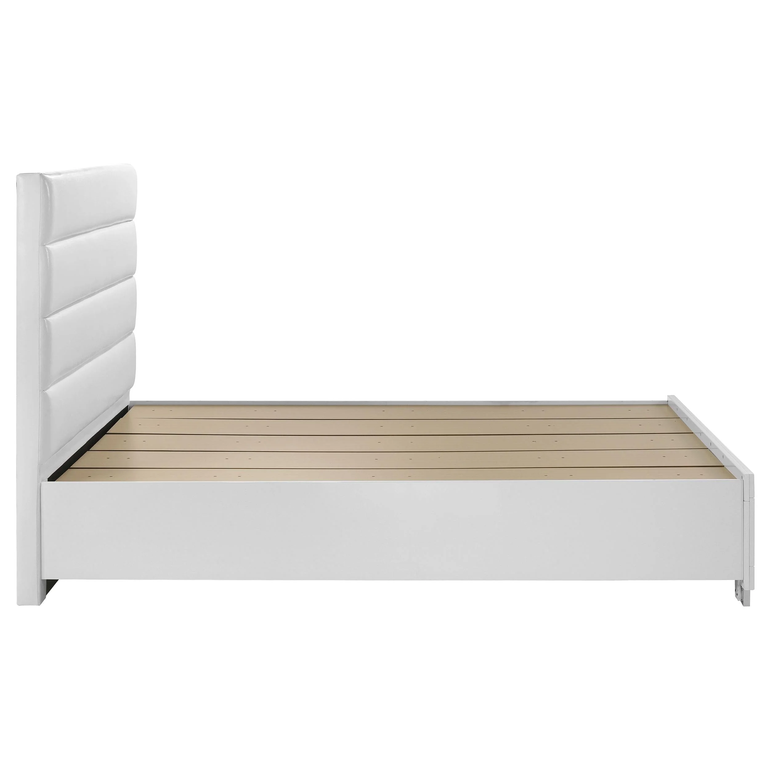 Felicity California King Storage Bed White High Gloss - Image 6
