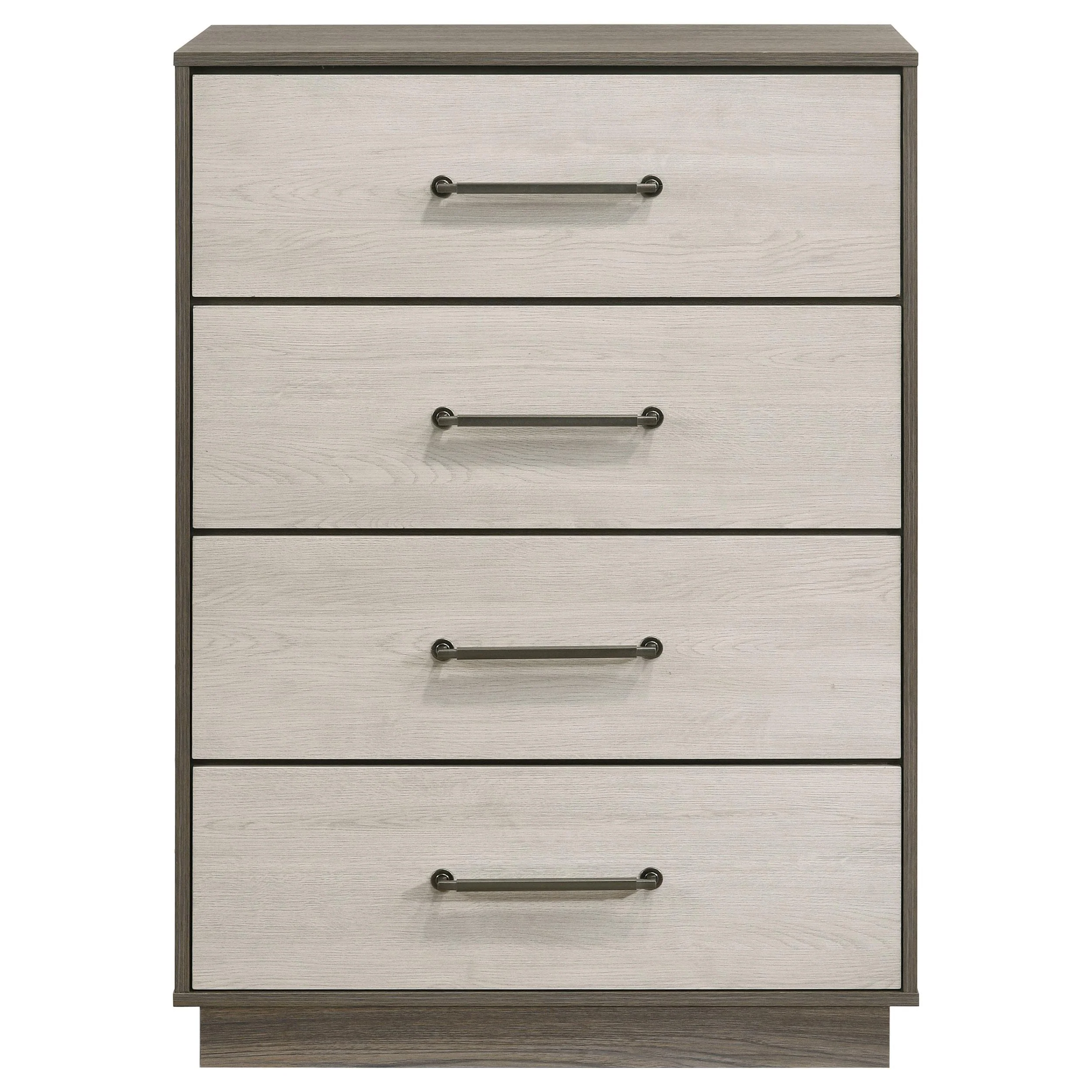 Fenwick 4-drawer Chest of Drawers Grey Oak - Image 2