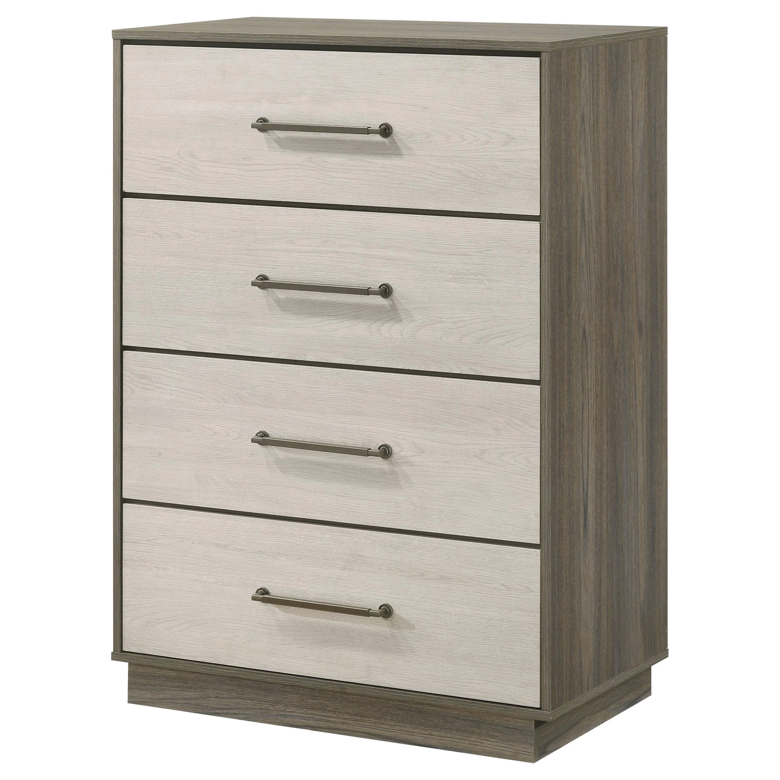 Fenwick 4-drawer Chest of Drawers Grey Oak - Image 3