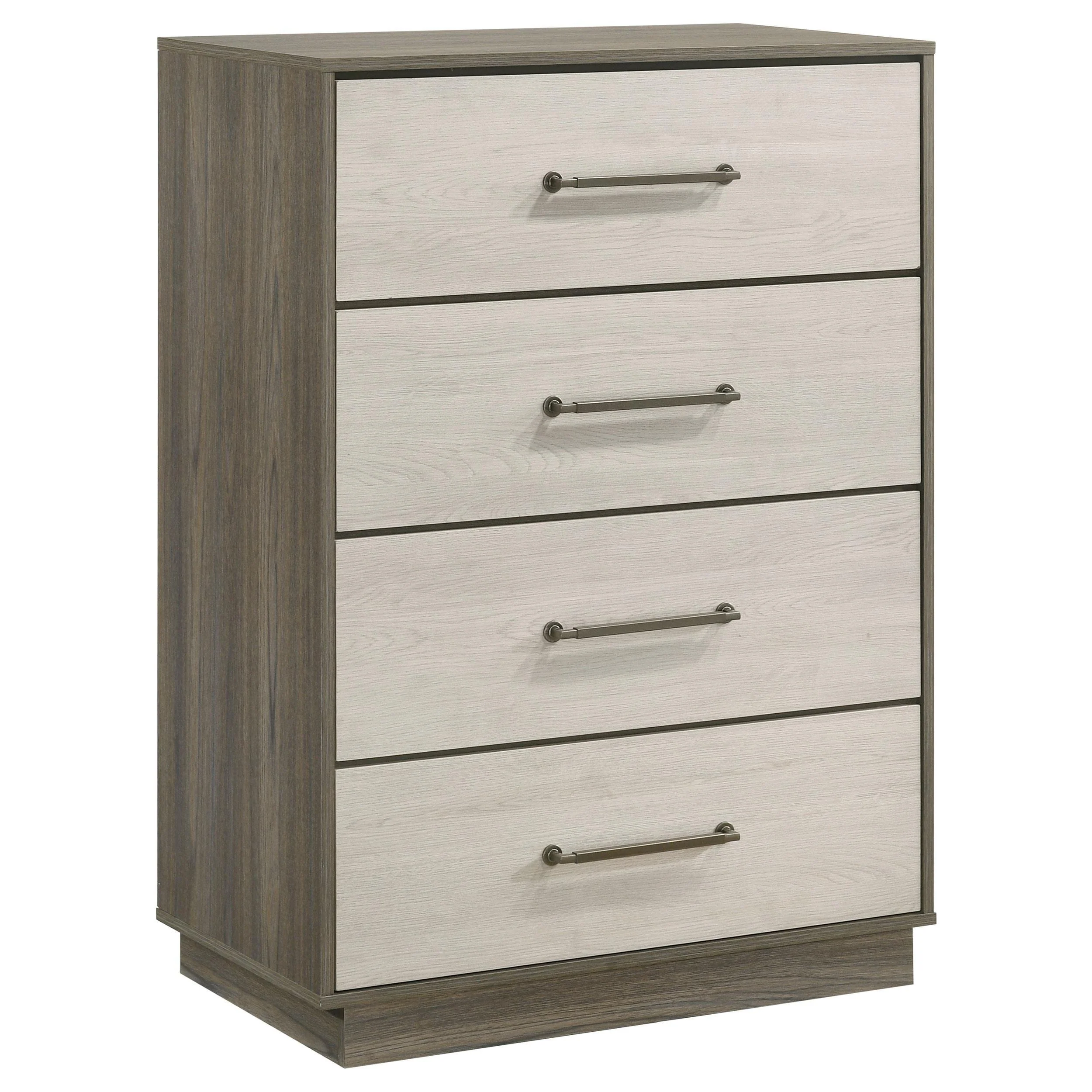 Fenwick 4-drawer Chest of Drawers Grey Oak - Image 4