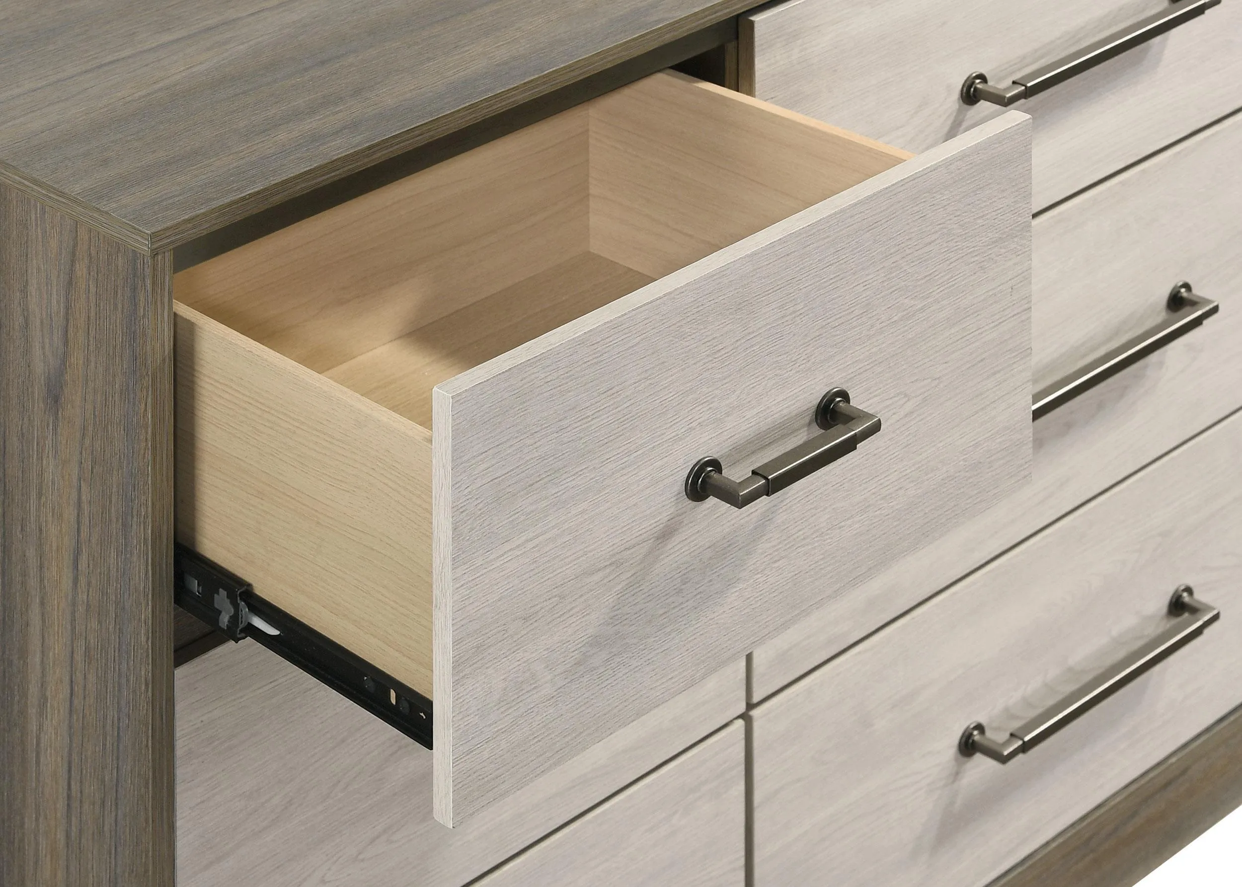 Fenwick Gray Oak 9-drawer Dresser - Image 10