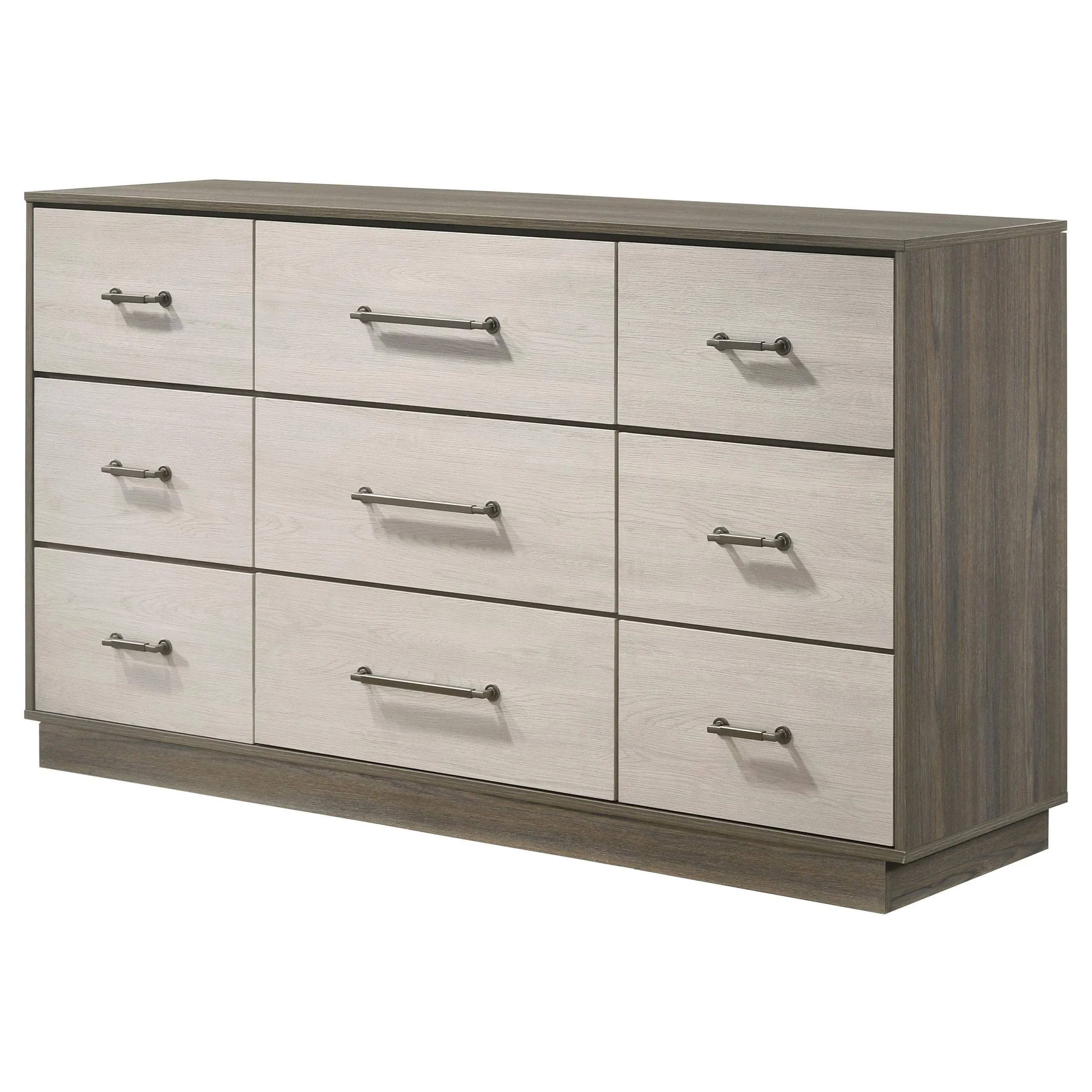 Fenwick Gray Oak 9-drawer Dresser - Image 3