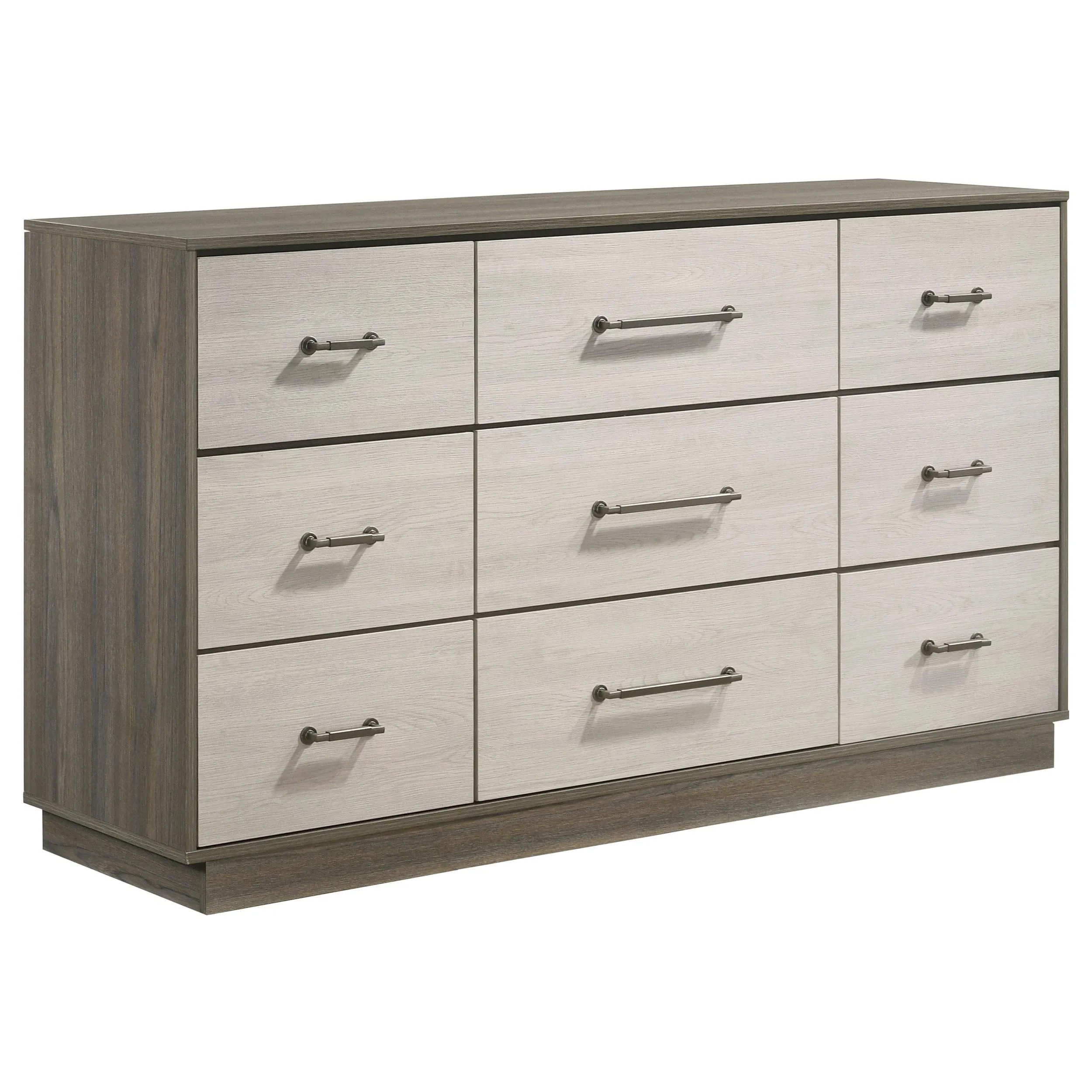 Fenwick Gray Oak 9-drawer Dresser - Image 4