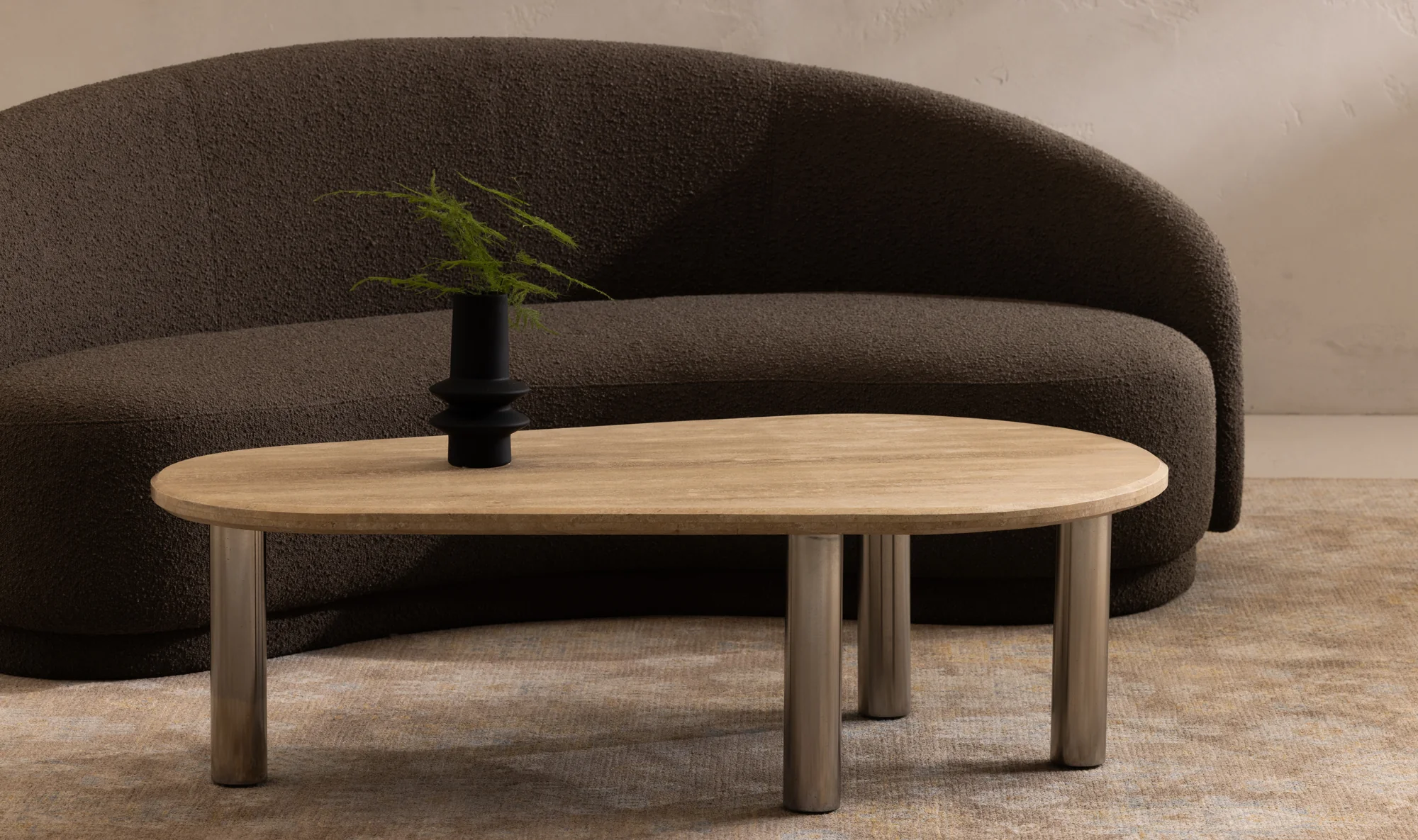 Fia Coffee Table - Beige Travertine - Image 12