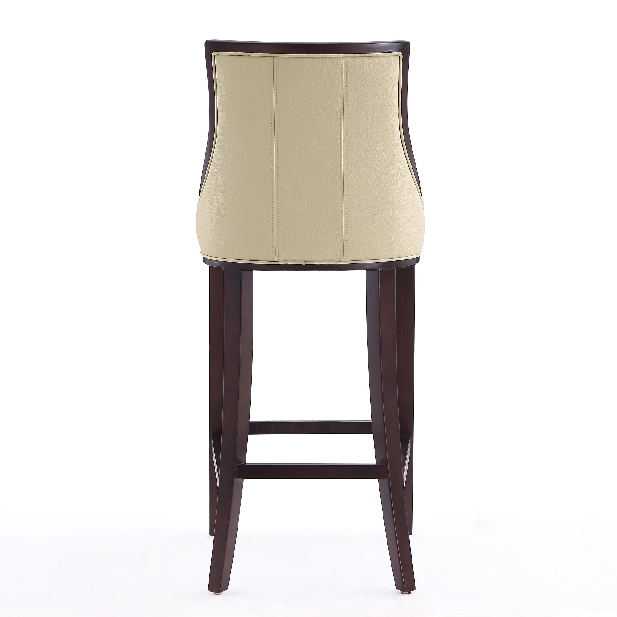 Fifth Avenue Bar Stool in Cream and Walnut (set of 3) - Image 8