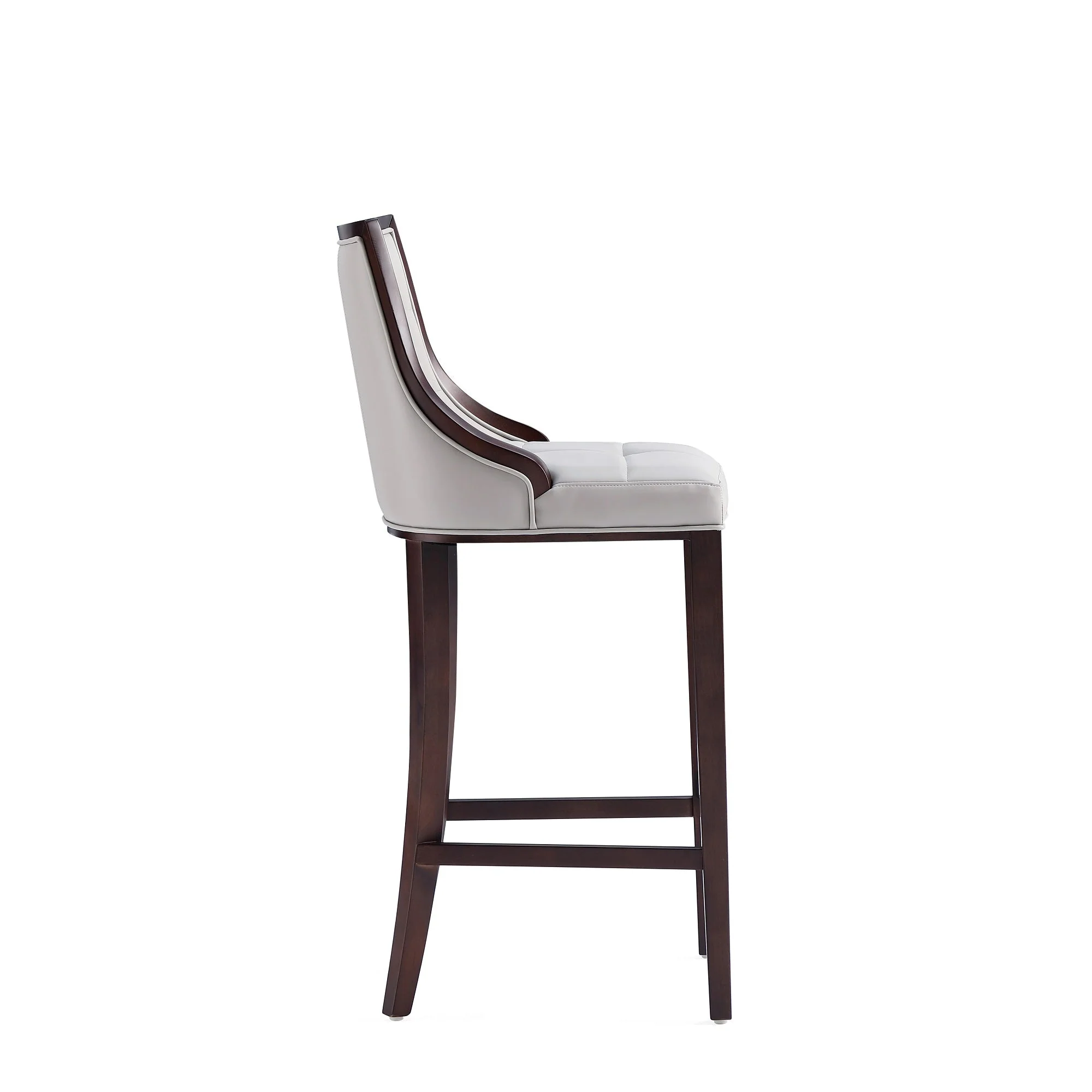Fifth Avenue Faux Leather Barstool in Light Grey - Image 5