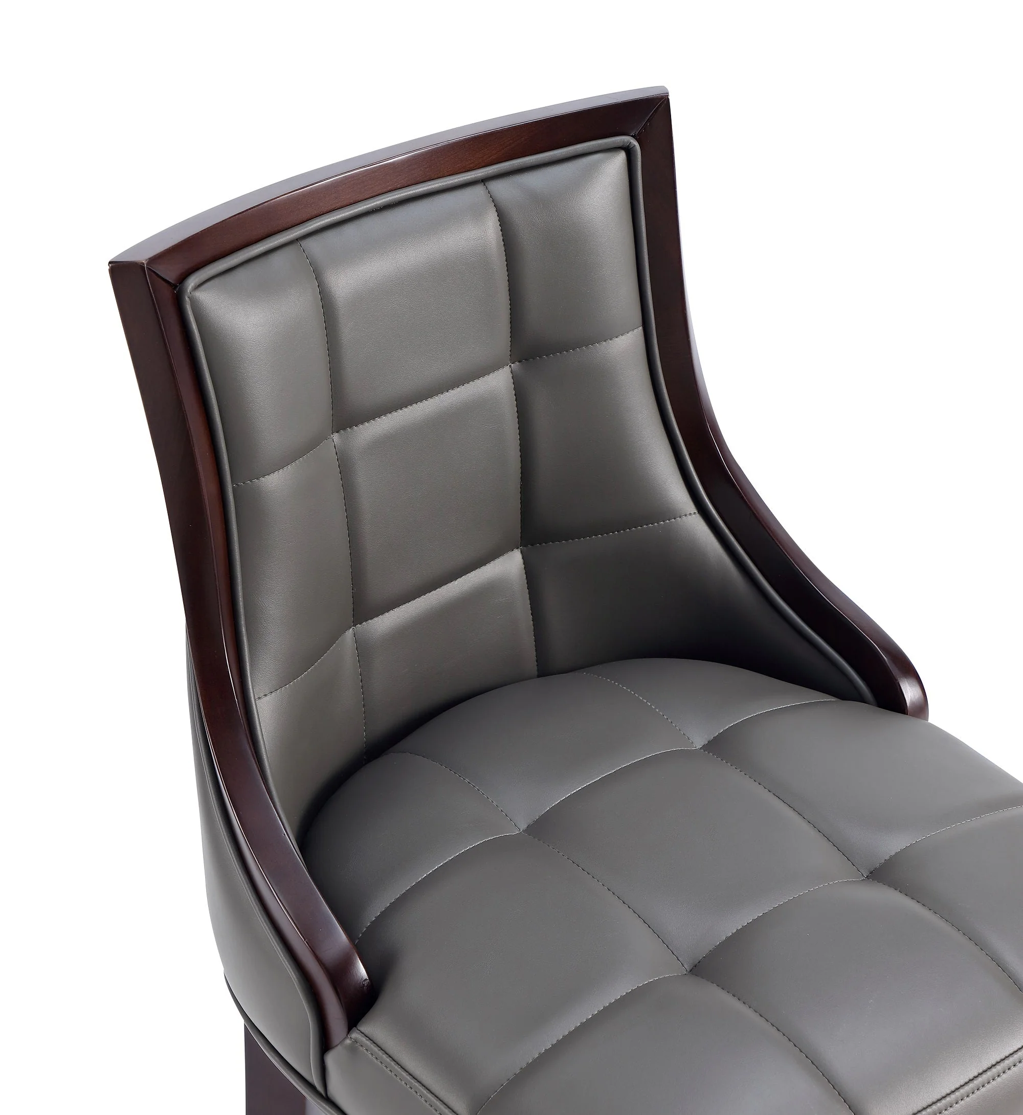 Fifth Avenue Faux Leather Barstool in Pebble Grey - Image 10