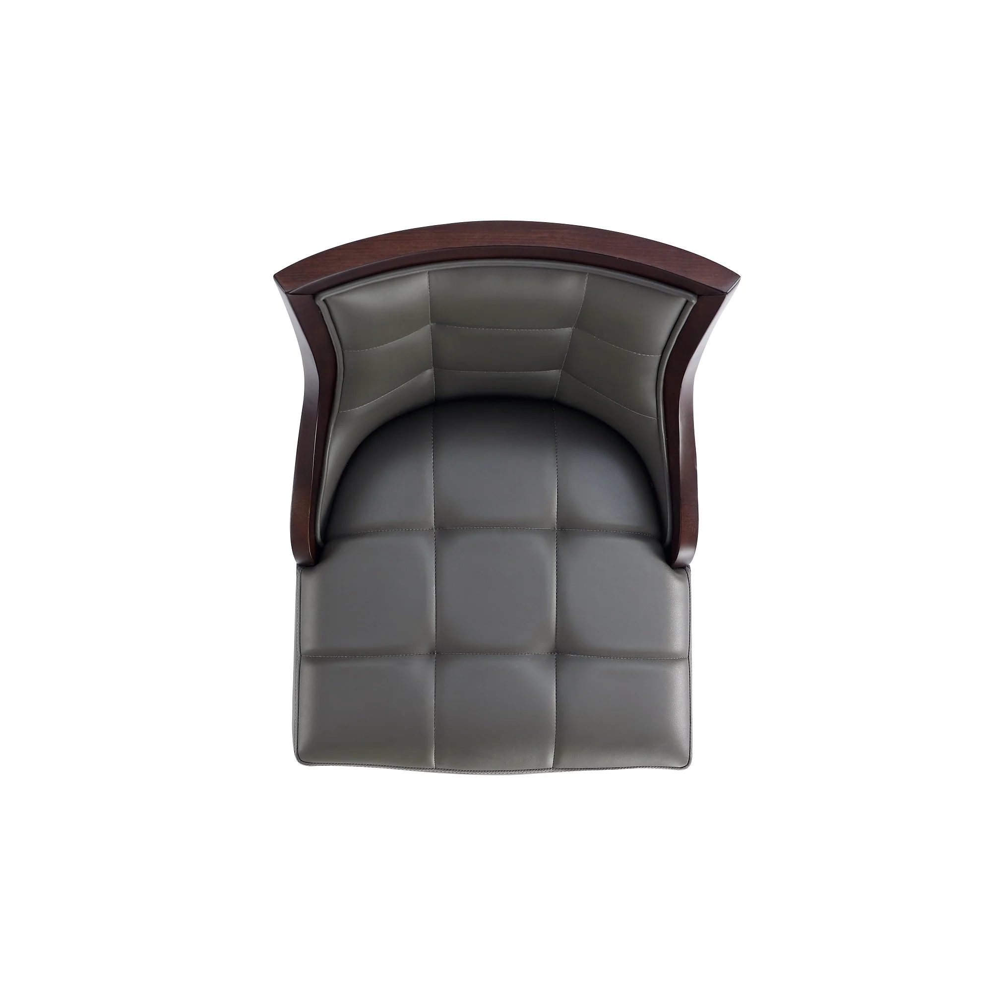 Fifth Avenue Faux Leather Barstool in Pebble Grey - Image 8