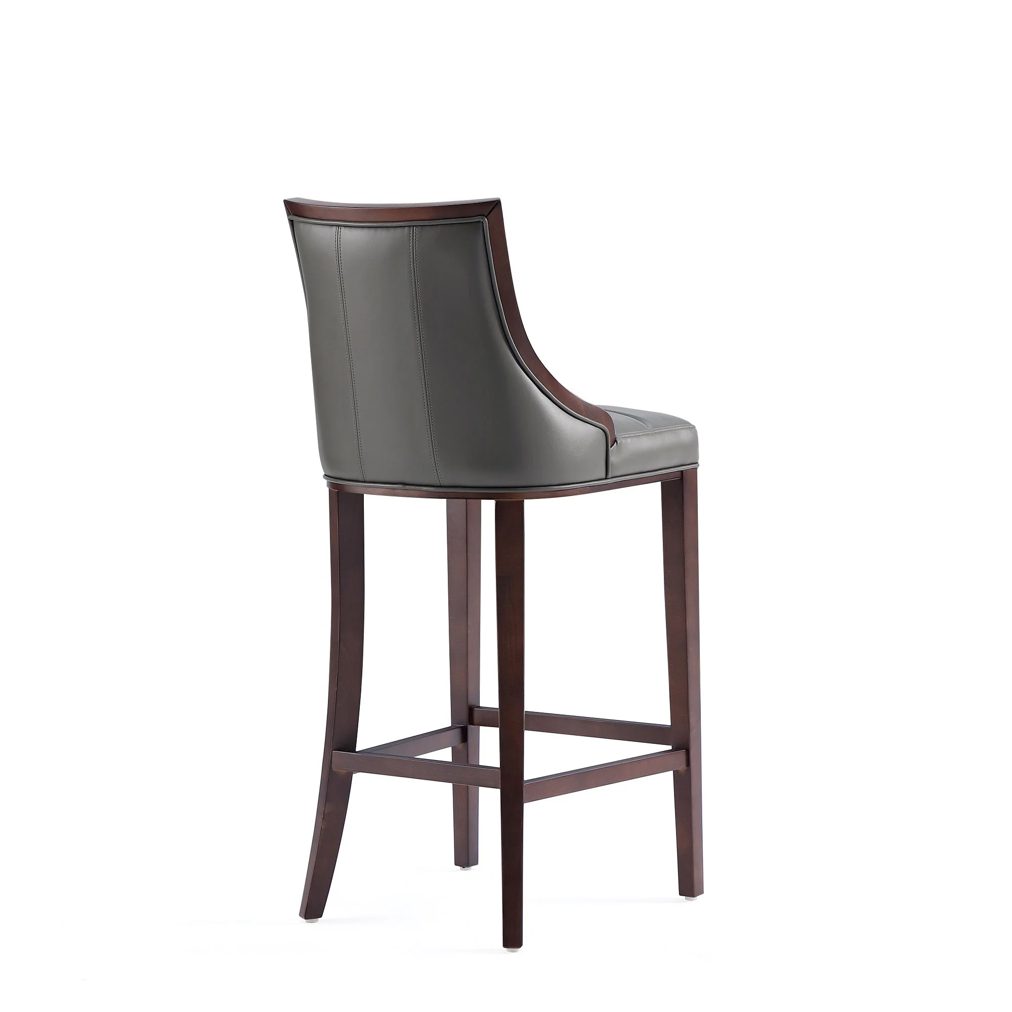Fifth Avenue Faux Leather Barstool in Pebble Grey (set of 2) - Image 7