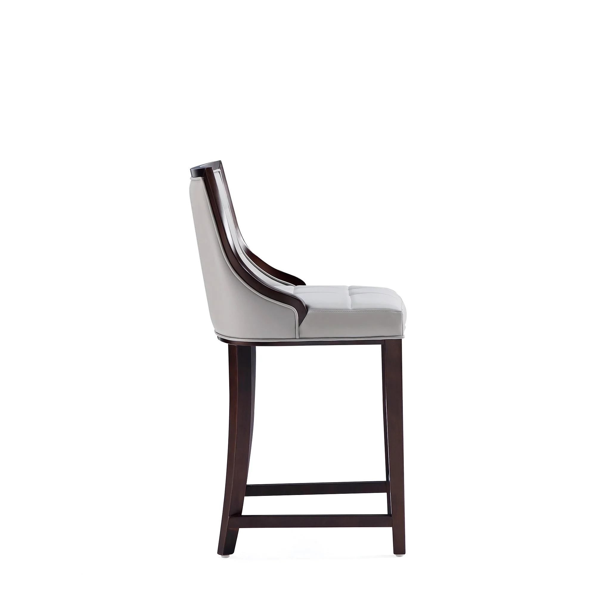 Fifth Avenue Faux Leather Counter Stool in Light Grey - Image 5