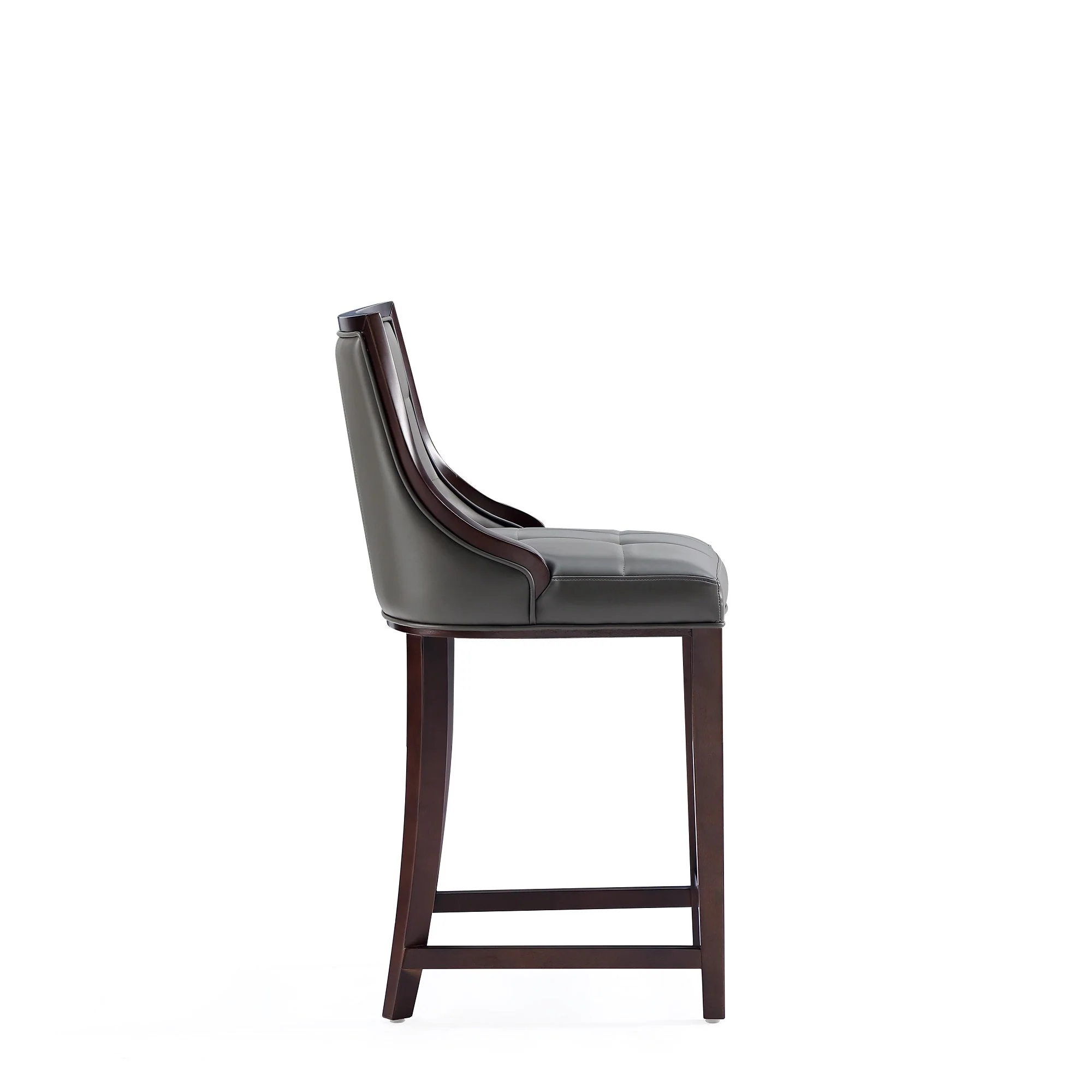 Fifth Avenue Faux Leather Counter Stool in Pebble Grey (set of 3) - Image 6