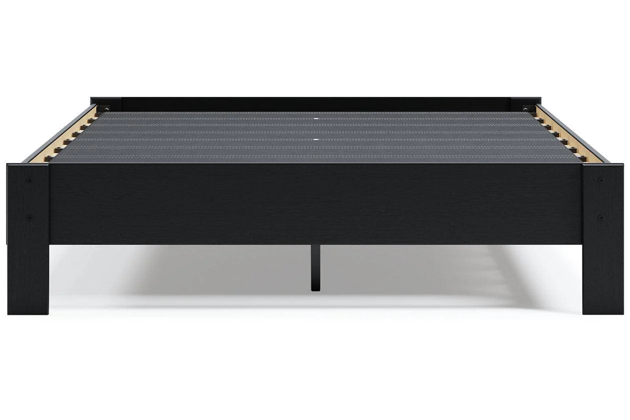 Finch Black Queen Platform Bed - Image 9