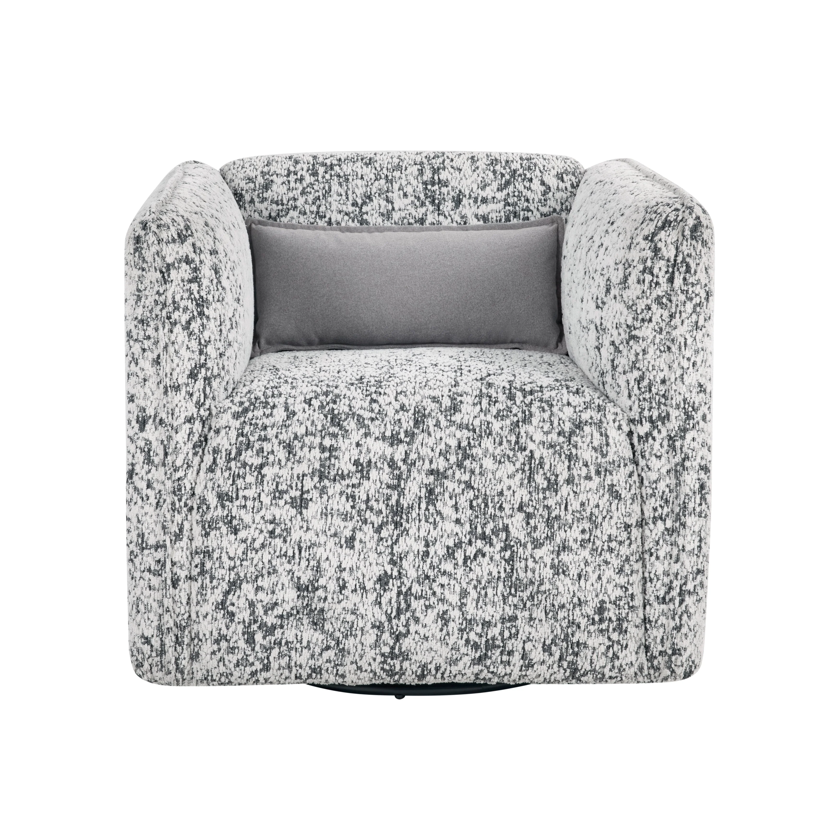 Finnegan Gray Swivel Chair - Image 2