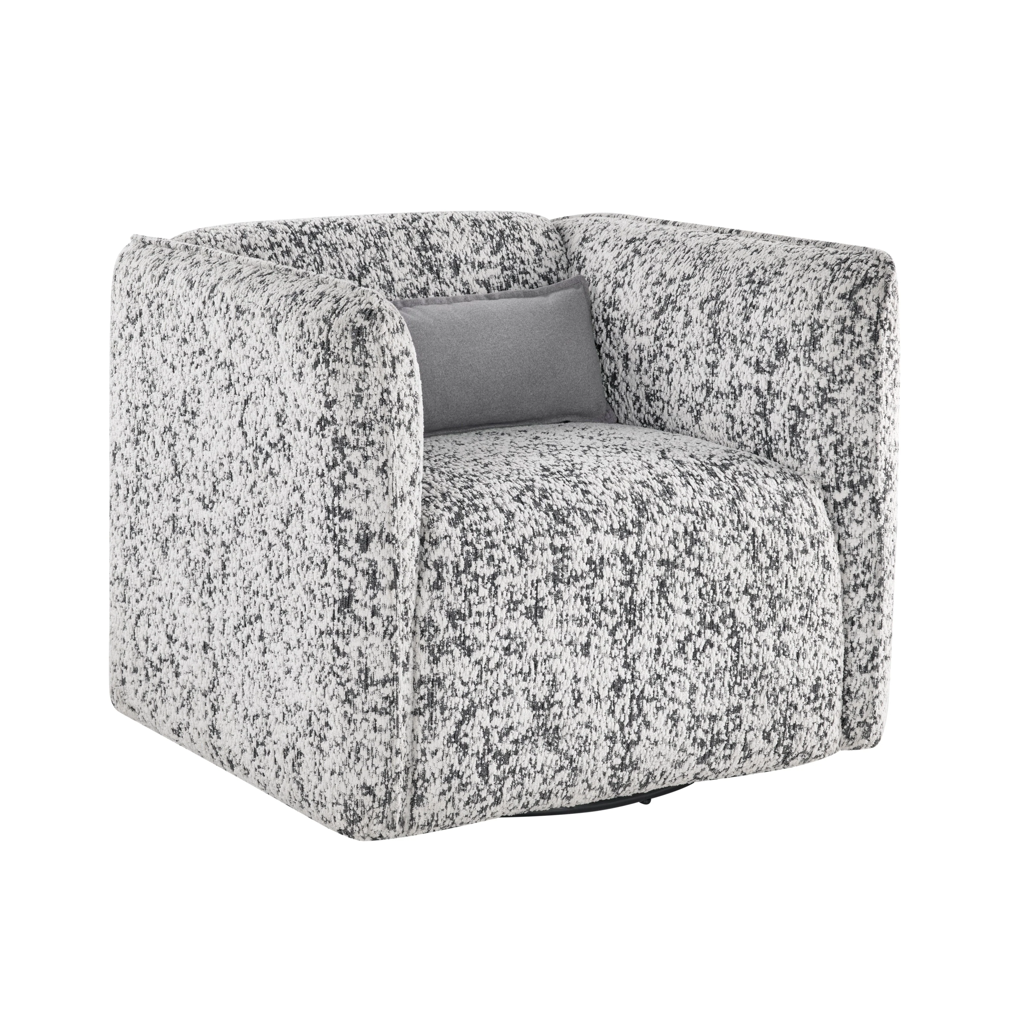 Finnegan Gray Swivel Chair - Image 3