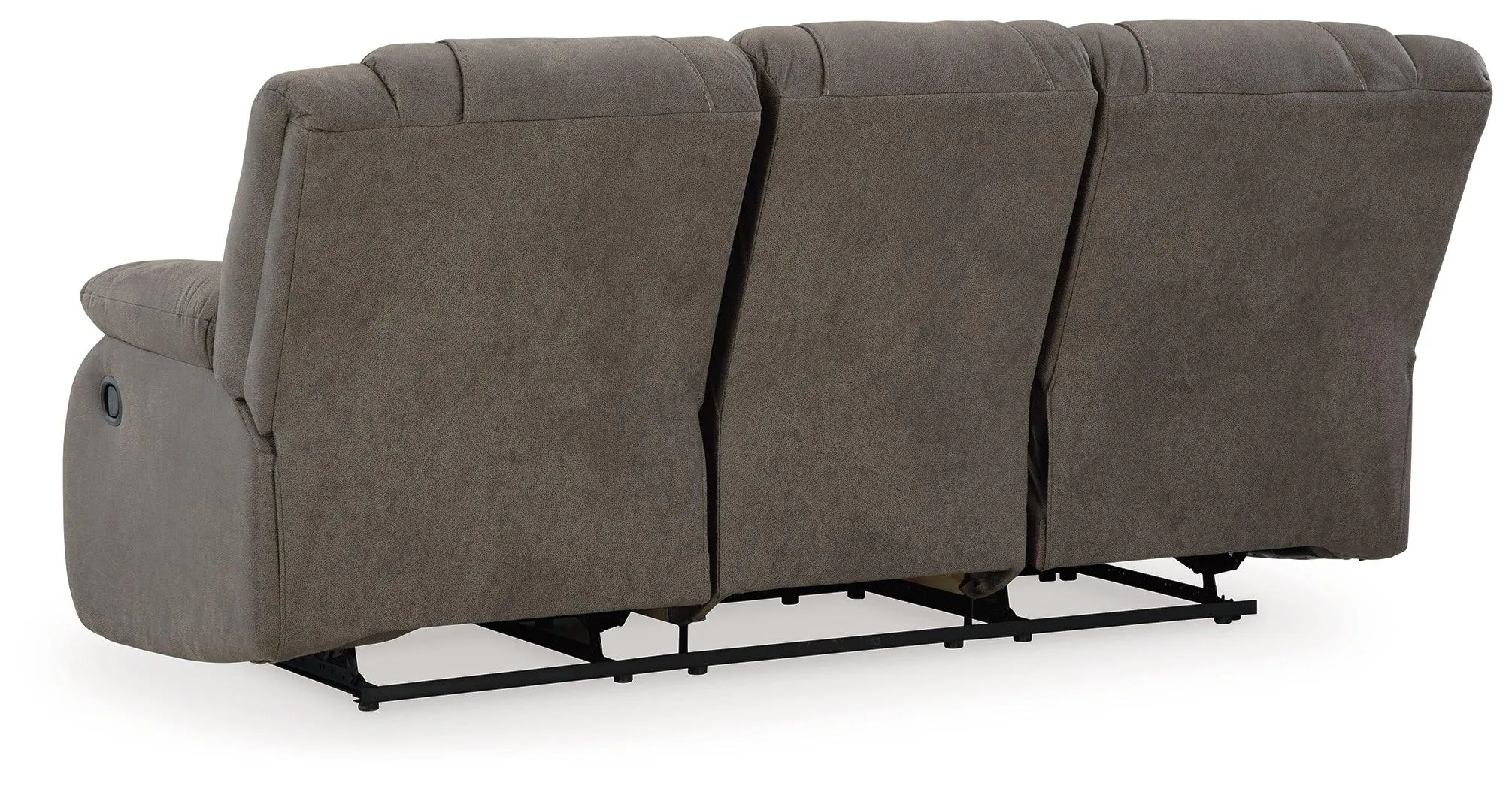 First Base Gunmetal Manual Reclining Sofa - Image 6
