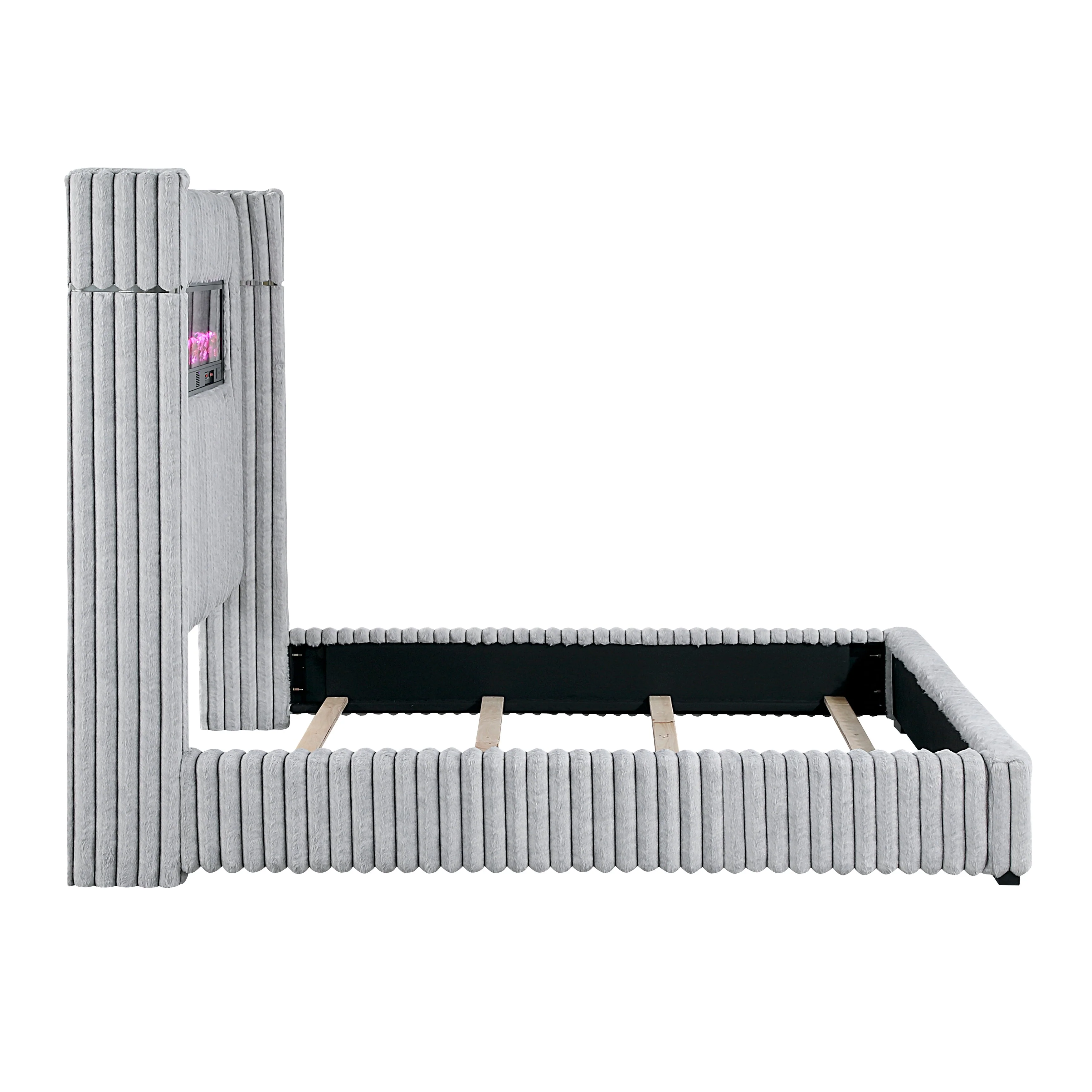 Fitzroy Gray Upholstered King Bed - Image 6
