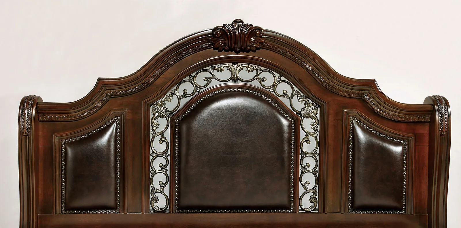 Flandreau Brown Cherry/Espresso 4-Piece Queen Bedroom Set - Image 4