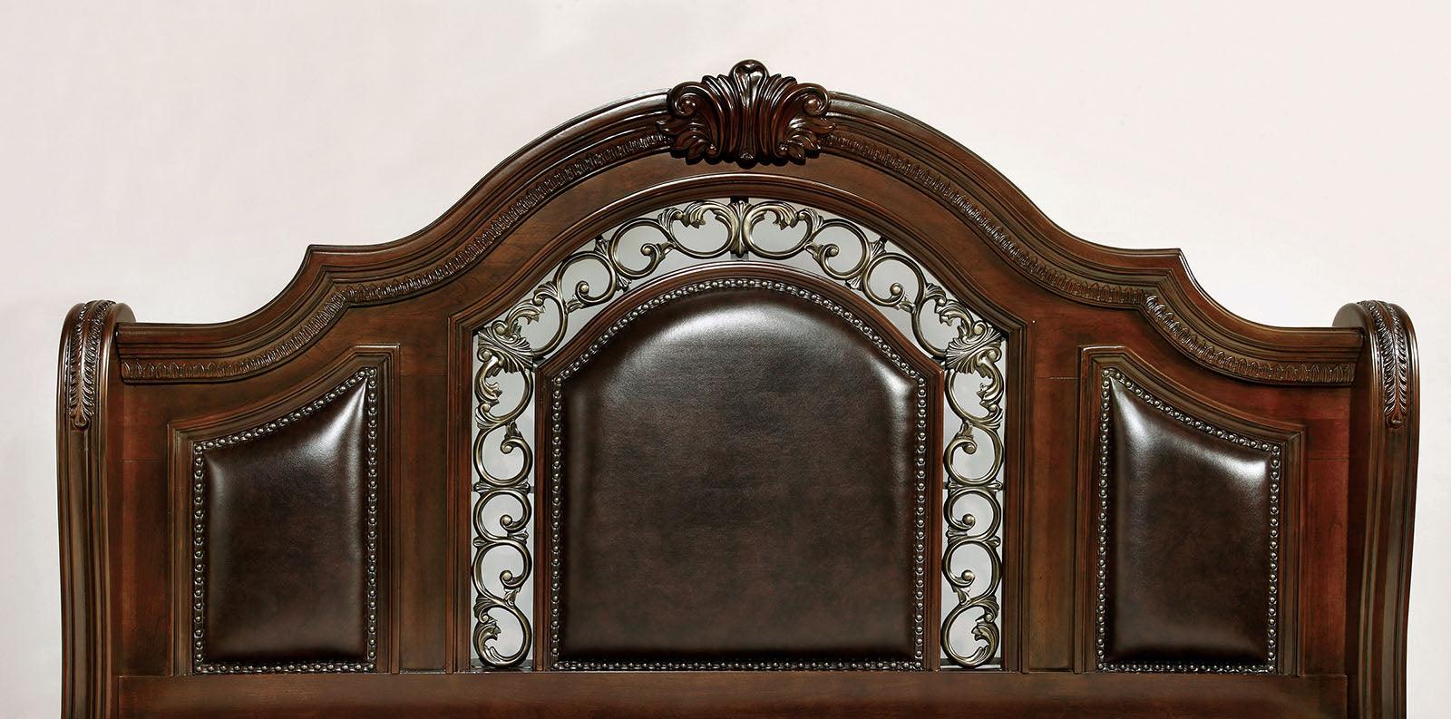 Flandreau Brown Cherry/Espresso Queen Bed - Image 3