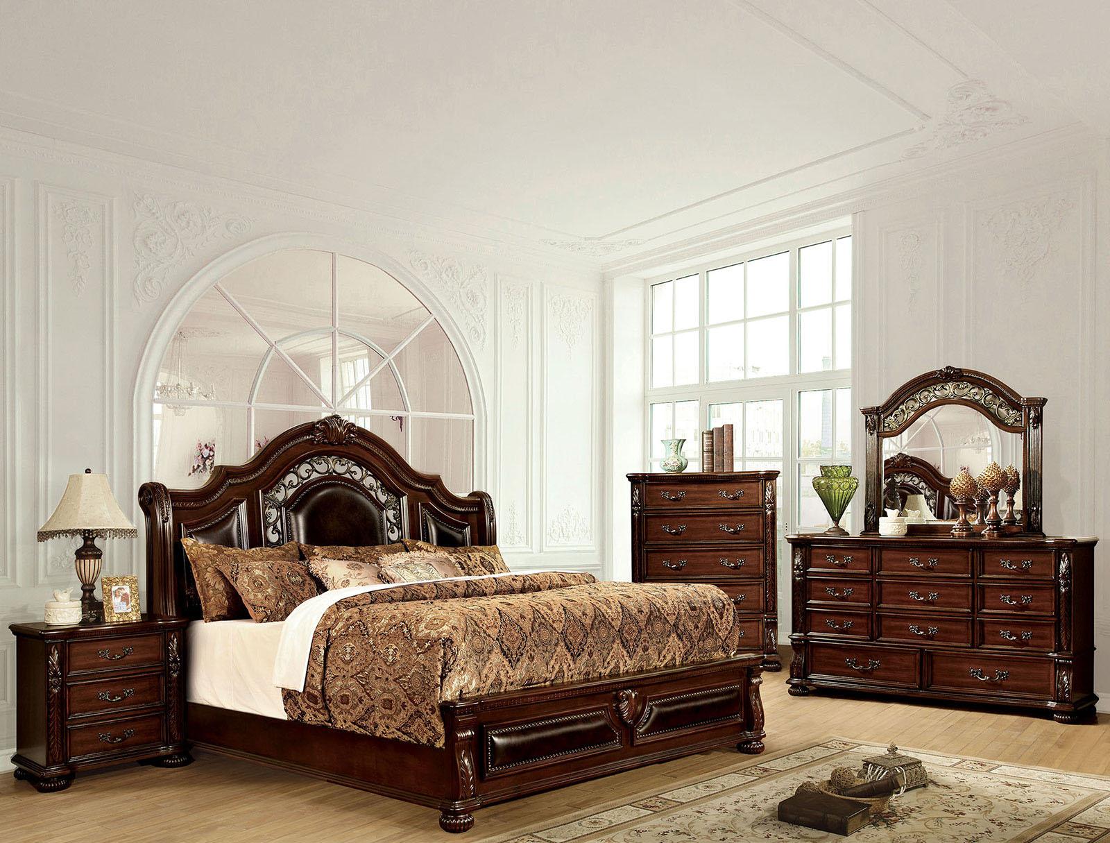 Flandreau Brown Cherry/Espresso Queen Bed - Image 4